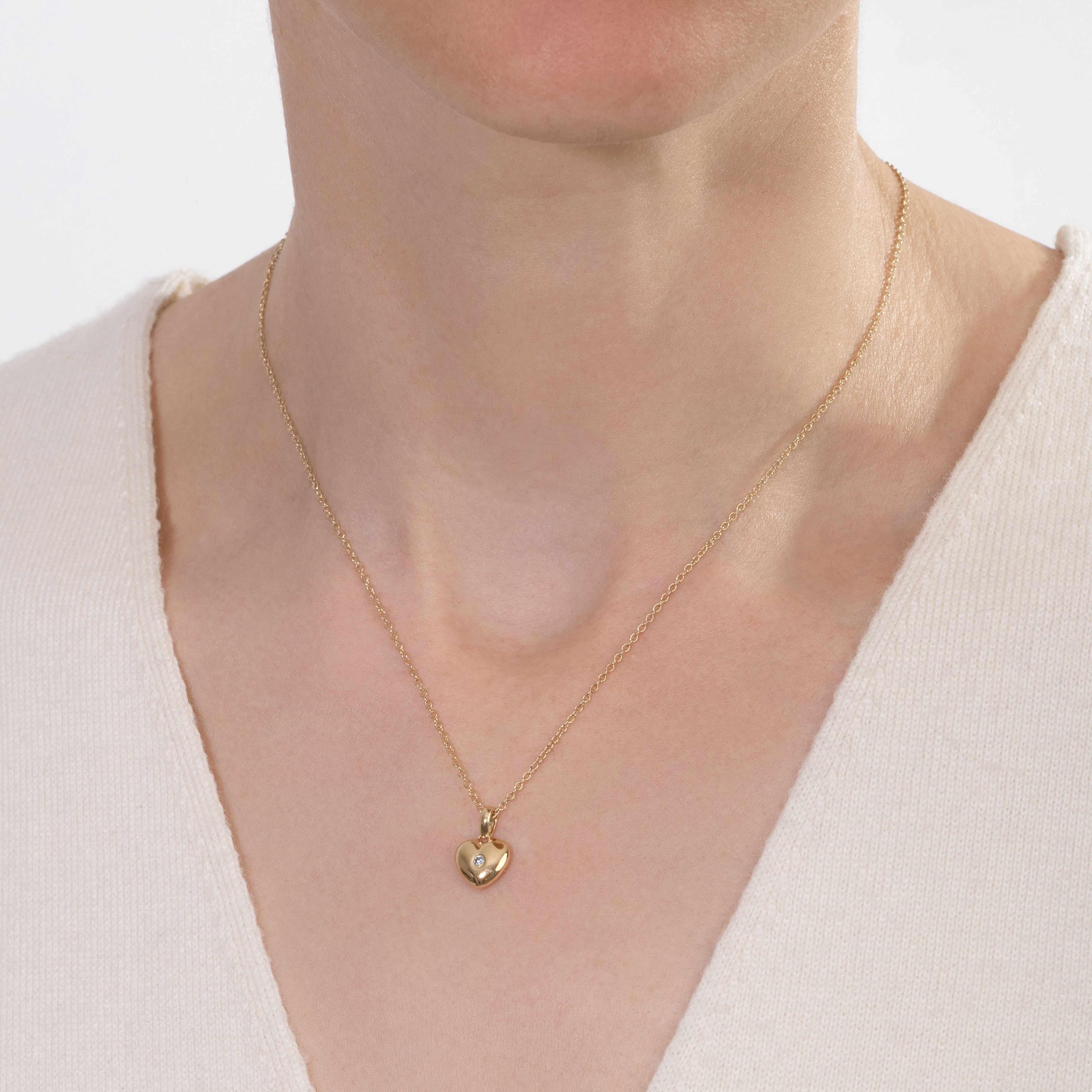 Adora Moissanite Heart Necklace - Image 3