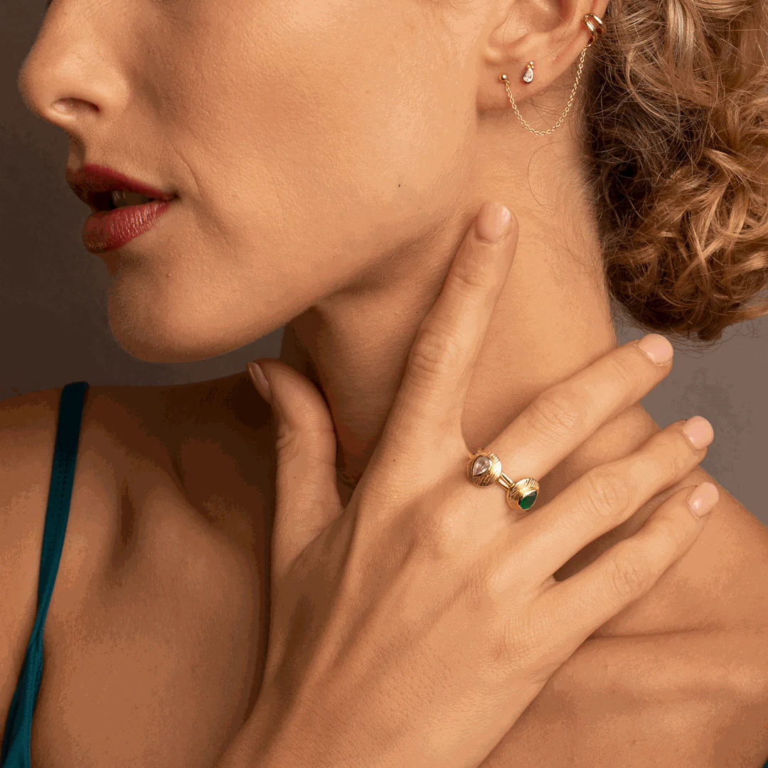 Alair semi-precious stone rings - Image 6