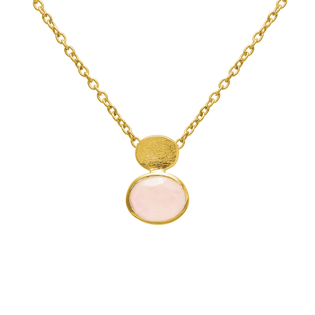 Aliza semi precious 2 micron gold necklace - Image 3