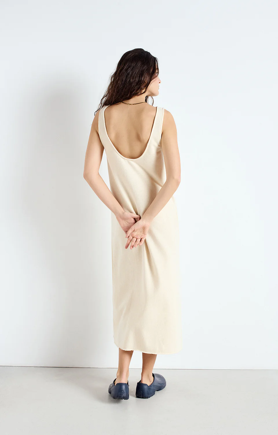 American Vintage AV LE VESTIAIRE OFY14AE25 ROBE LONGUE DROITE DEBARDEUR COL BATEAU - Image 3