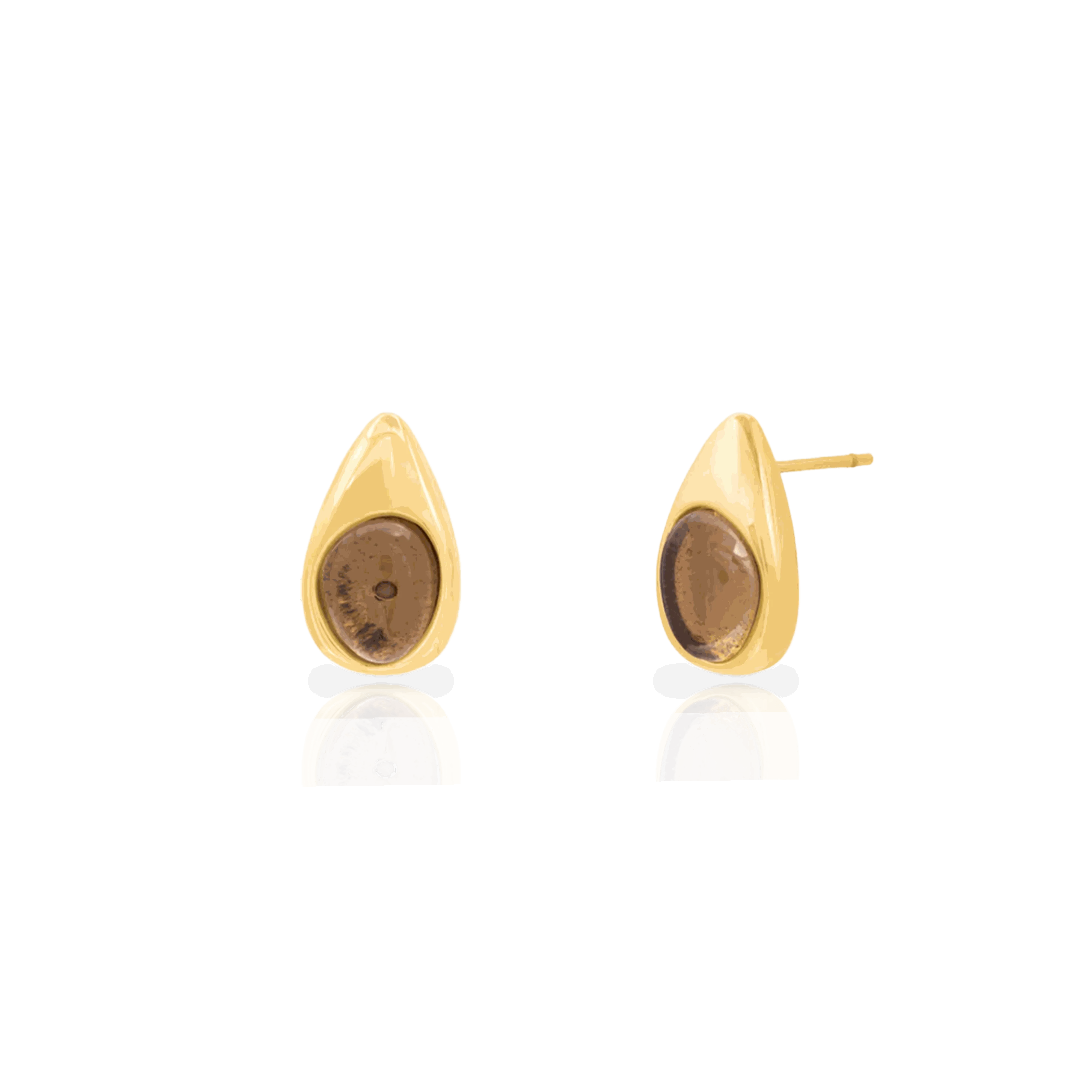Anahi semi-precious stud earrings - waterproof
