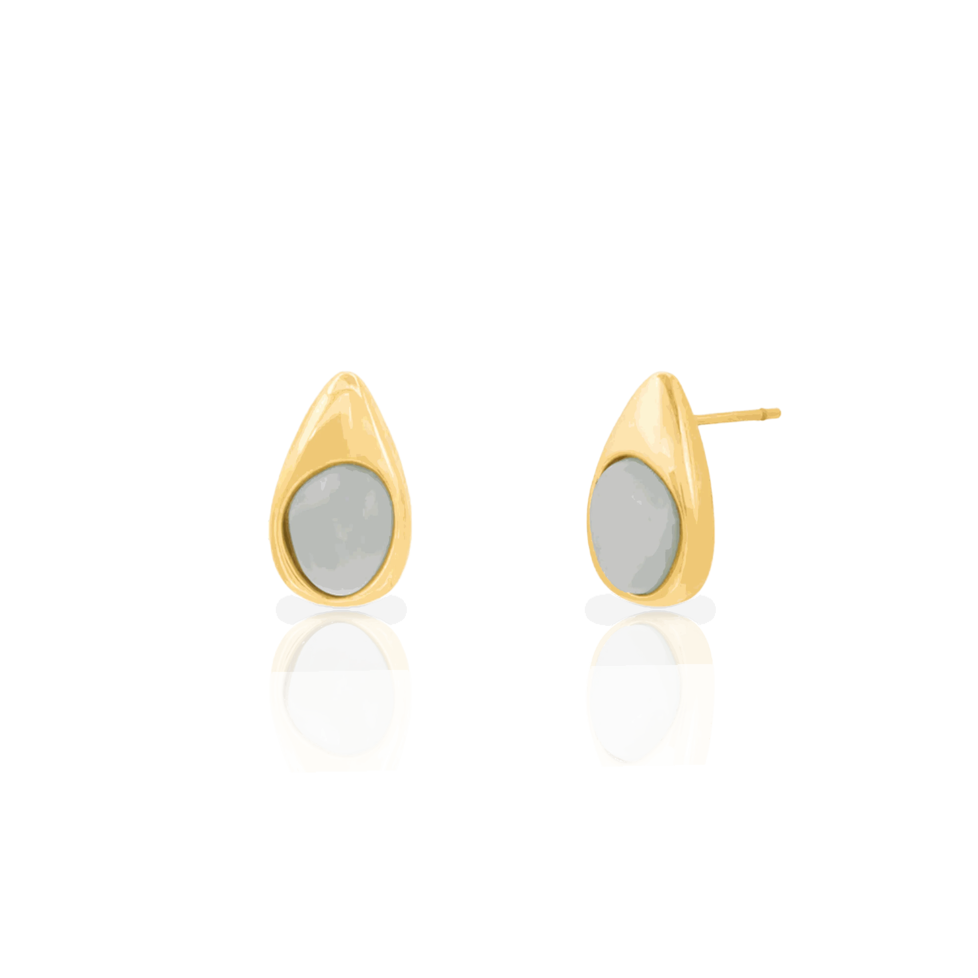Anahi semi-precious stud earrings - waterproof - Image 2