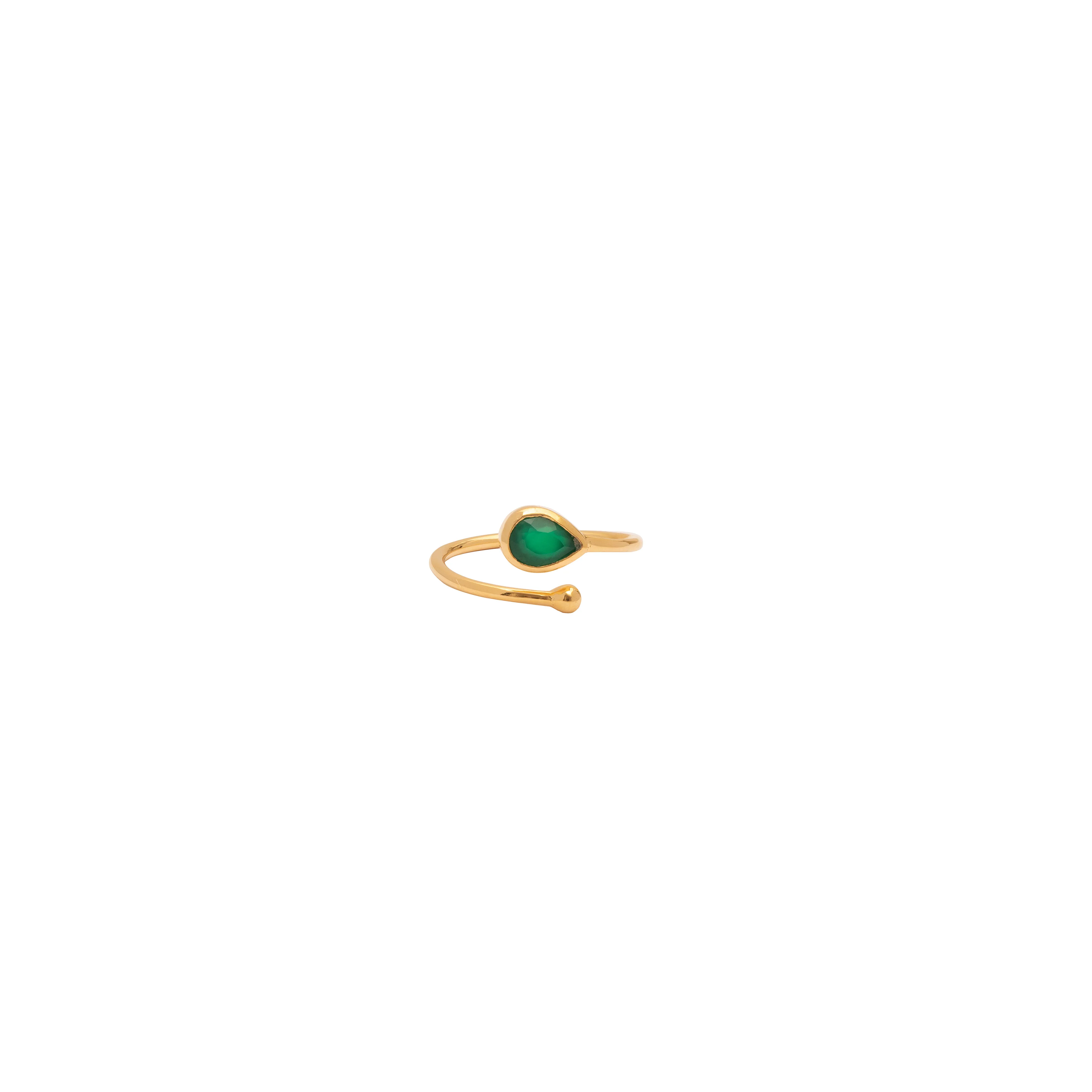 Angelica semi precious tear drop ring - Image 3