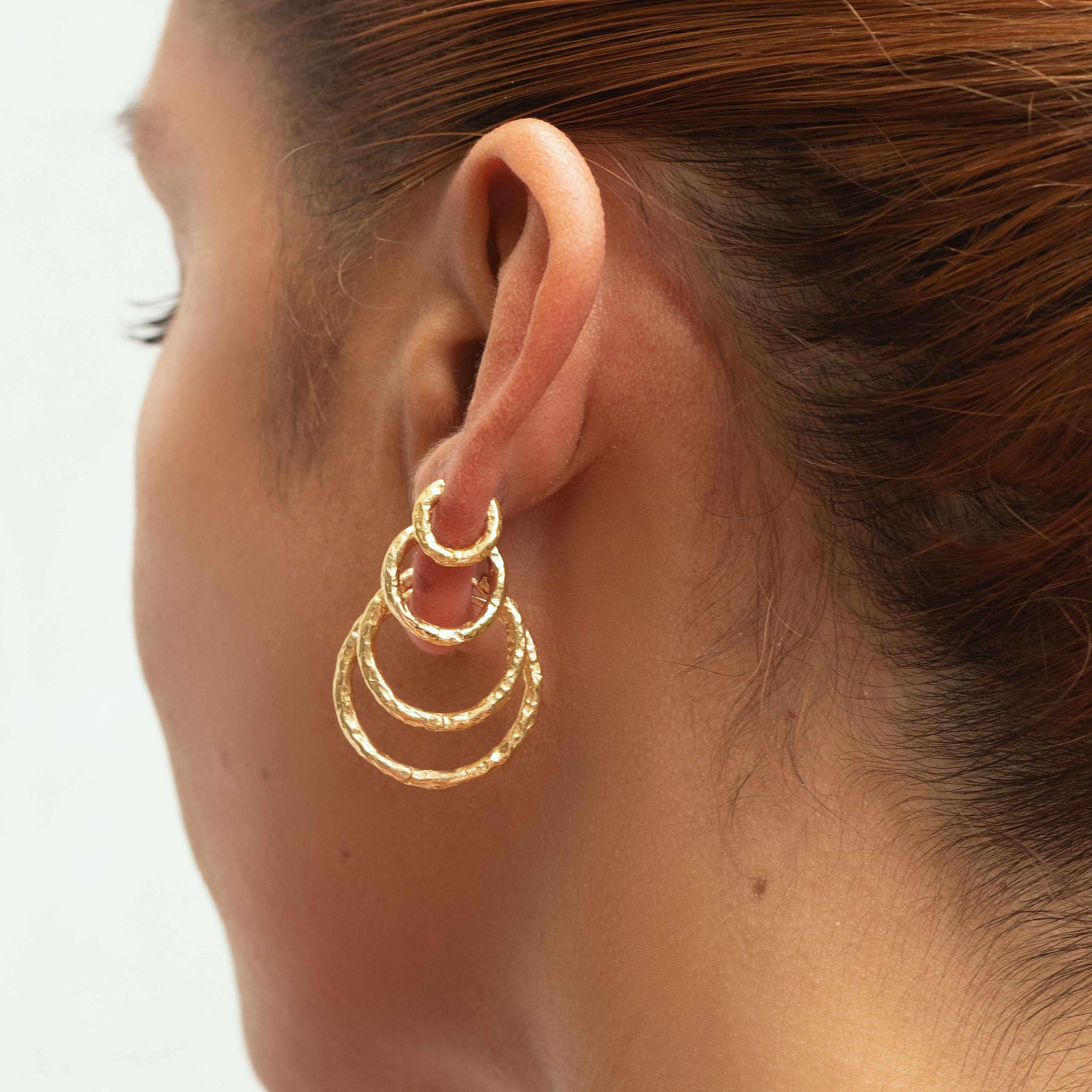 Arro vermeil hoops - Image 2