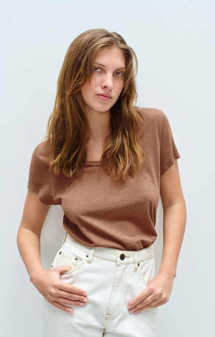American Vintage T-Shirt | Vintage Chocolate | Jac48V