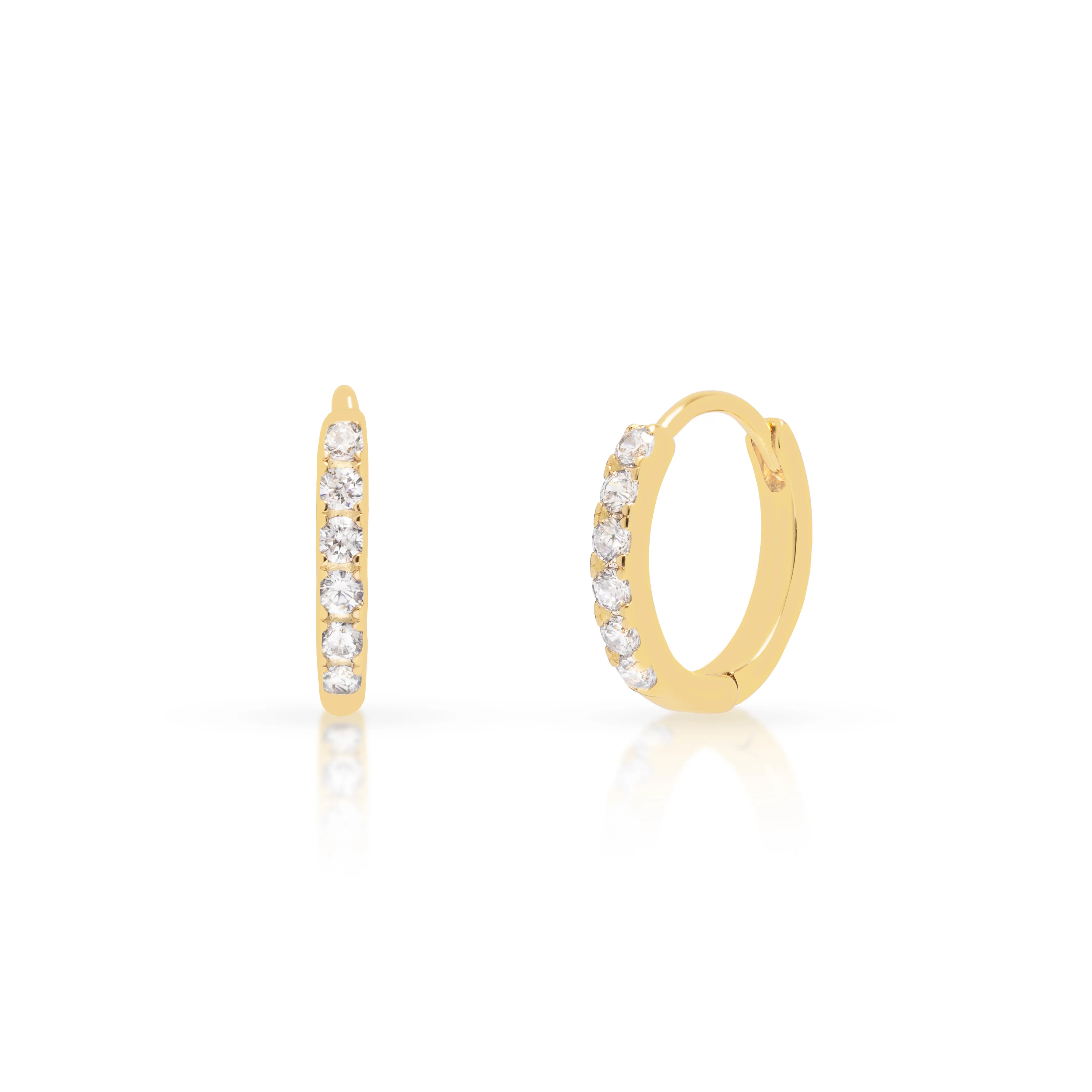Avah Huggie Earrings Stack - Image 3