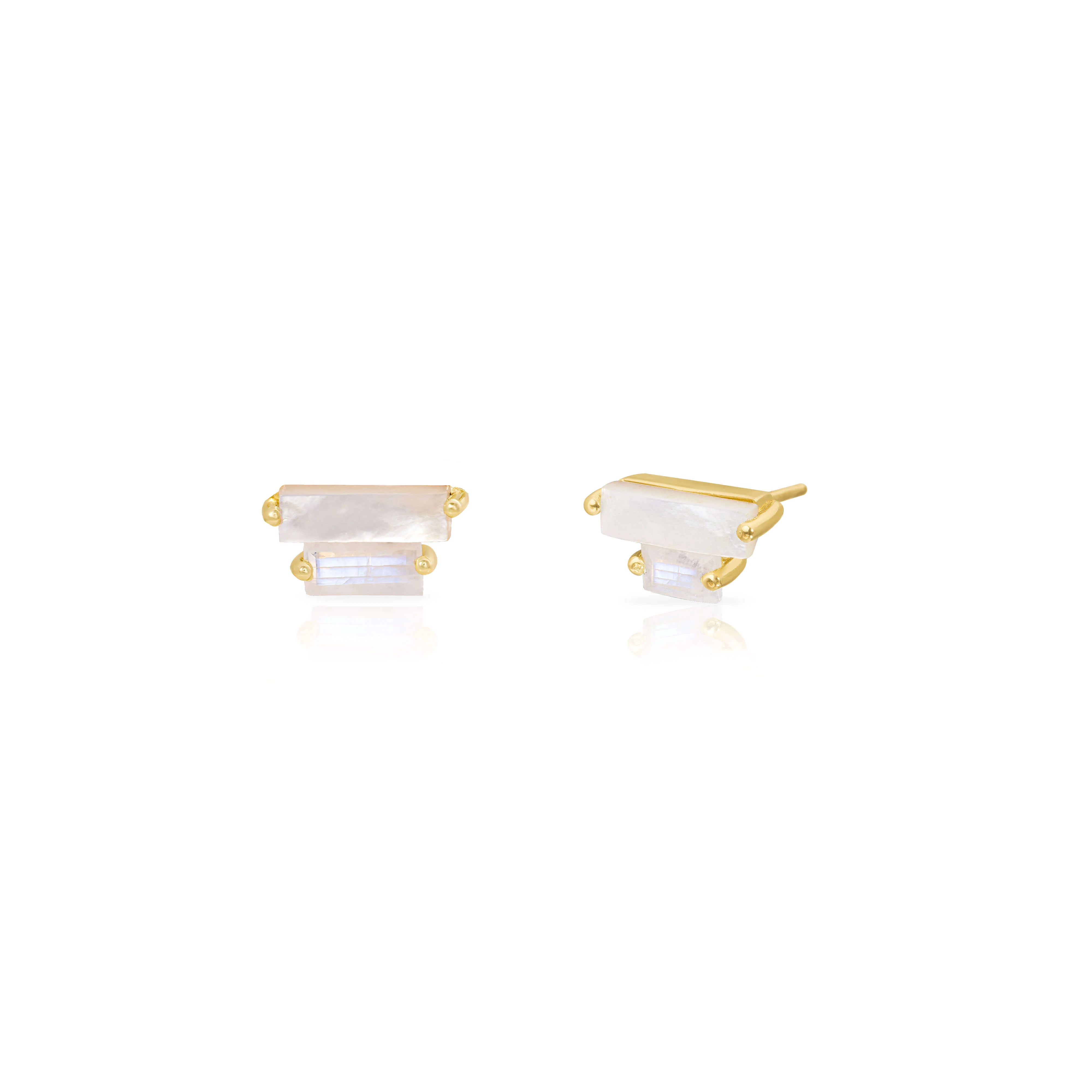 Azura semi-precious stud earrings - Image 3