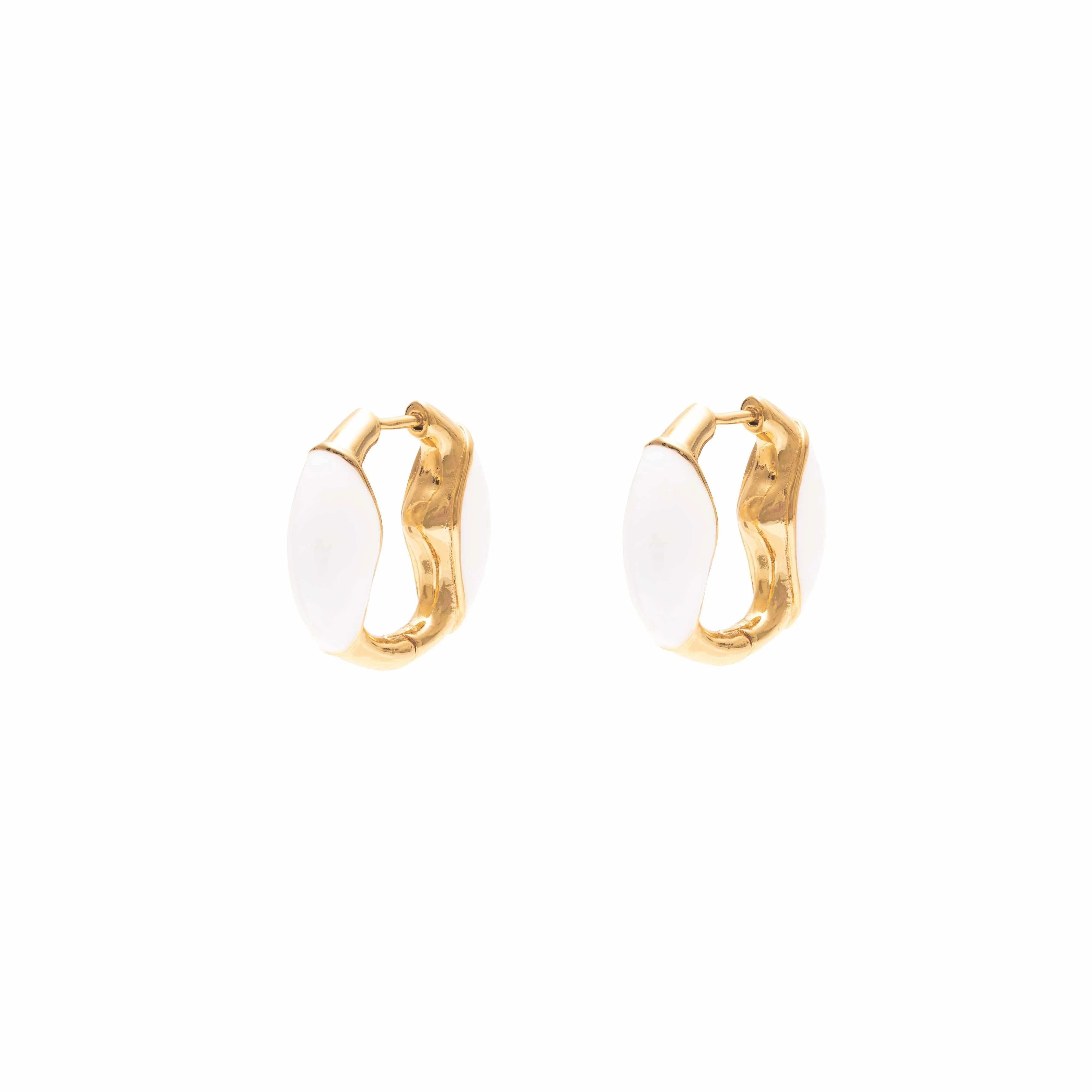 Baji enamel hoop earrings - Image 2