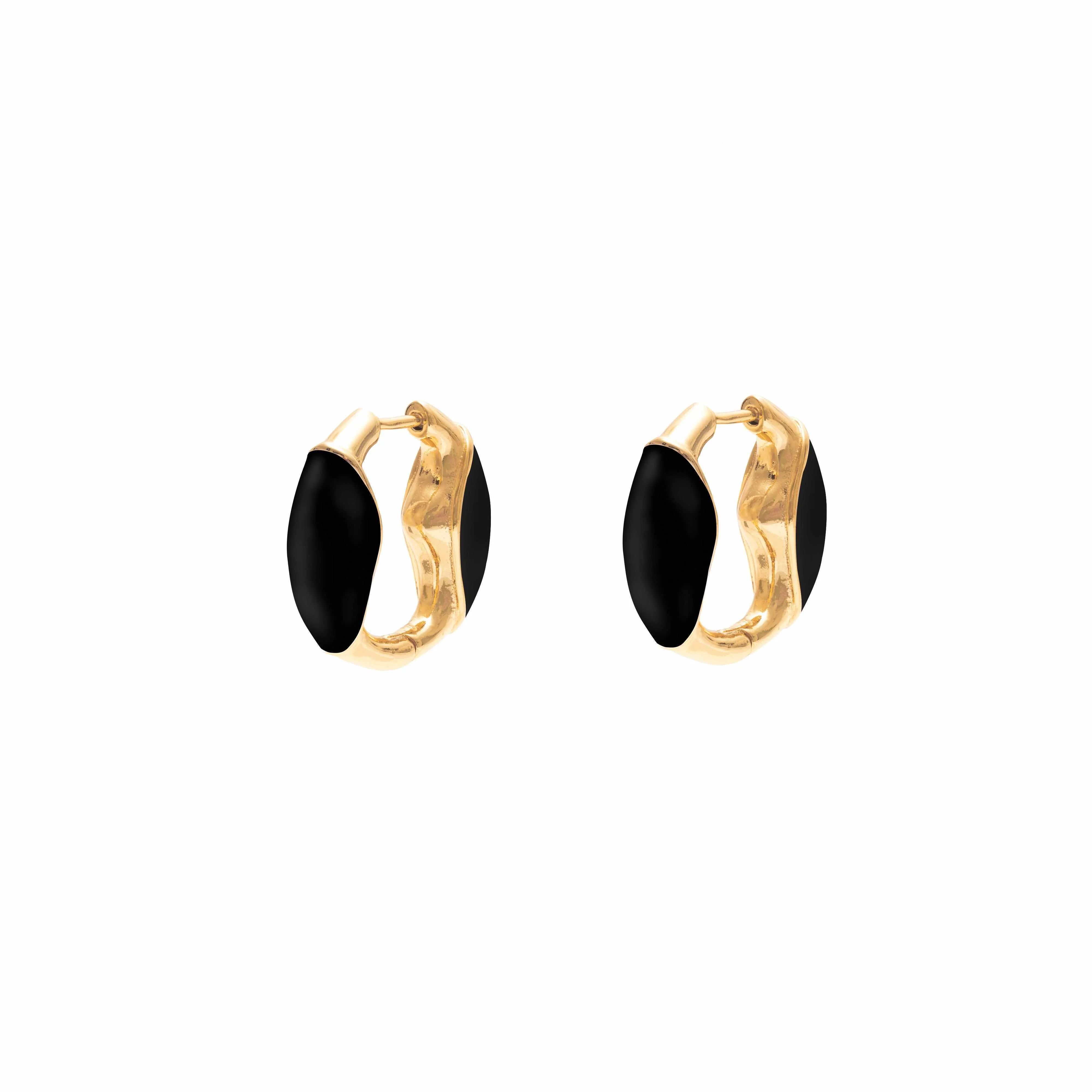 Baji enamel hoop earrings - Image 3