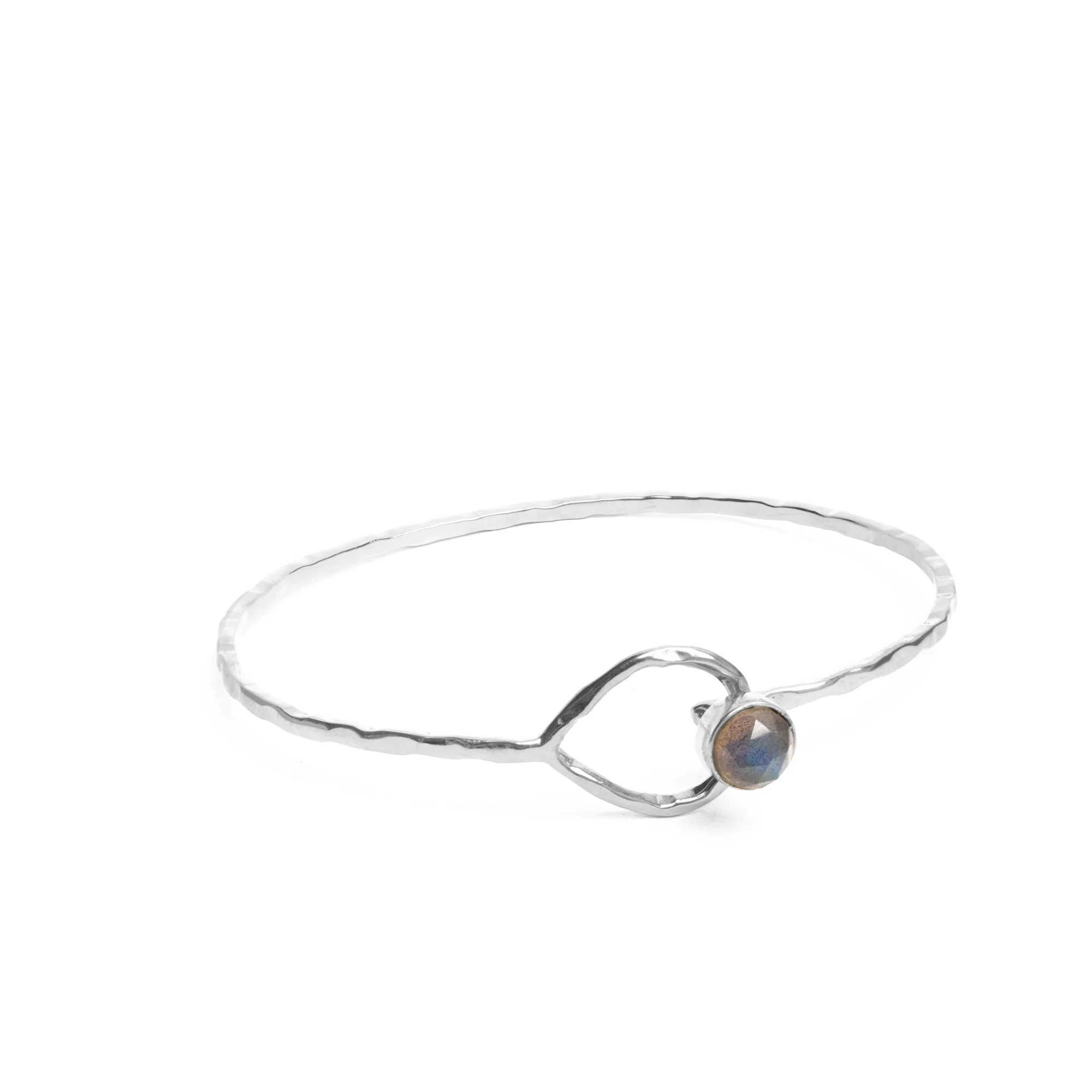 Balia textured semi-precious stone bangle - Image 3