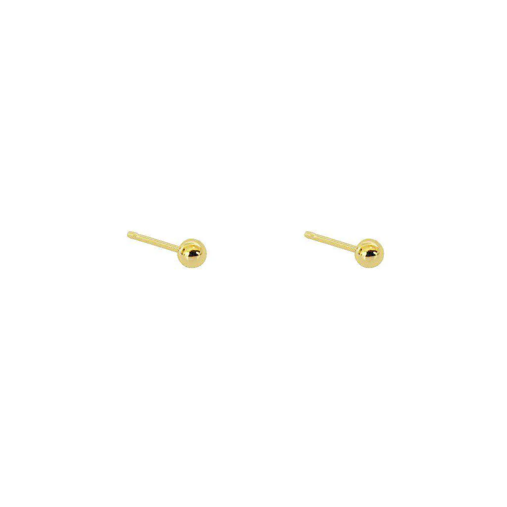 Ball Gold Studs - Image 4