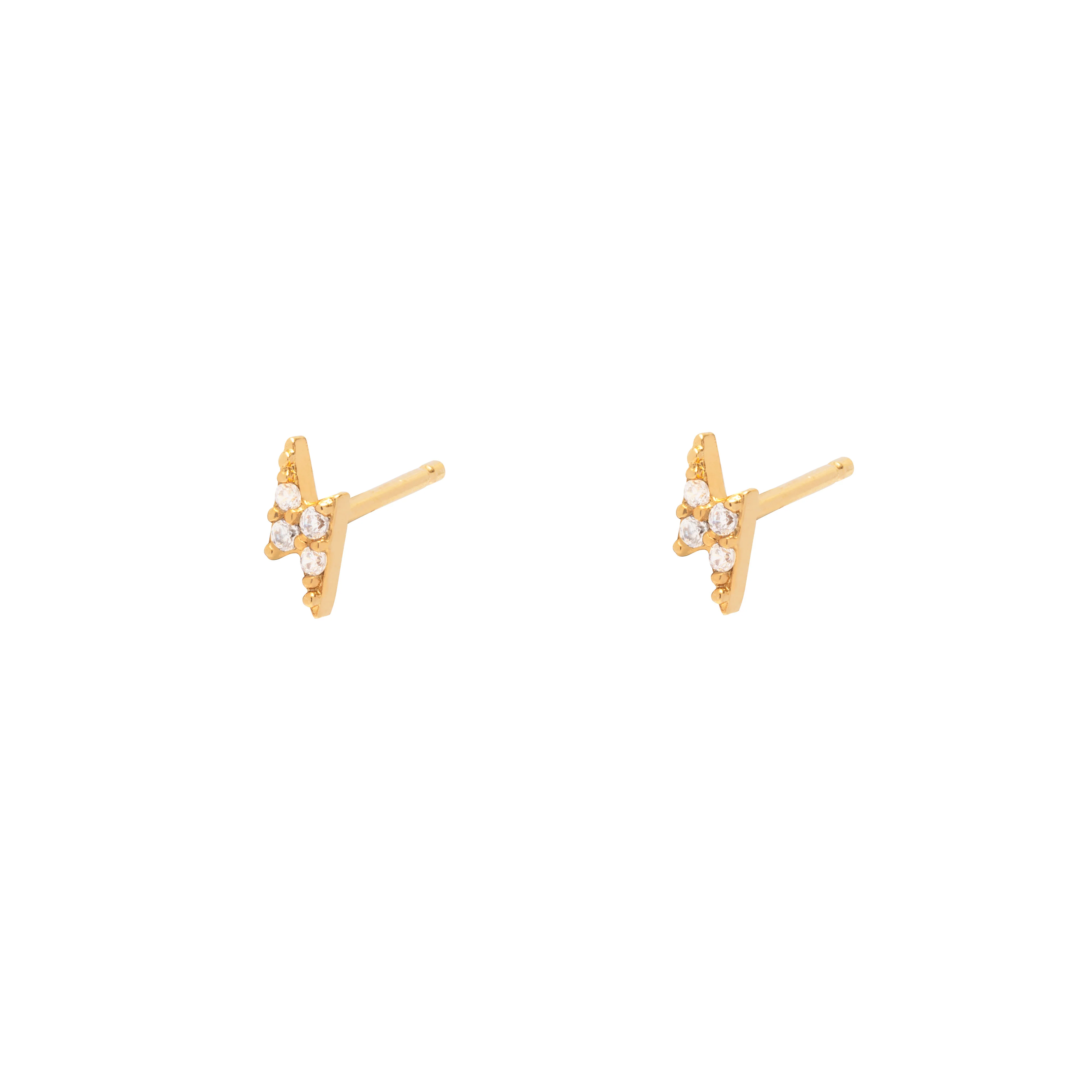 Bolt crystal studs