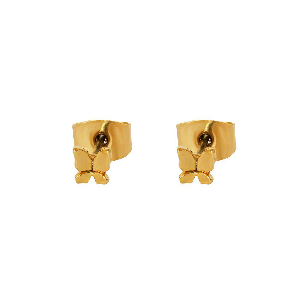 Butterfly gold mini studs - Image 2