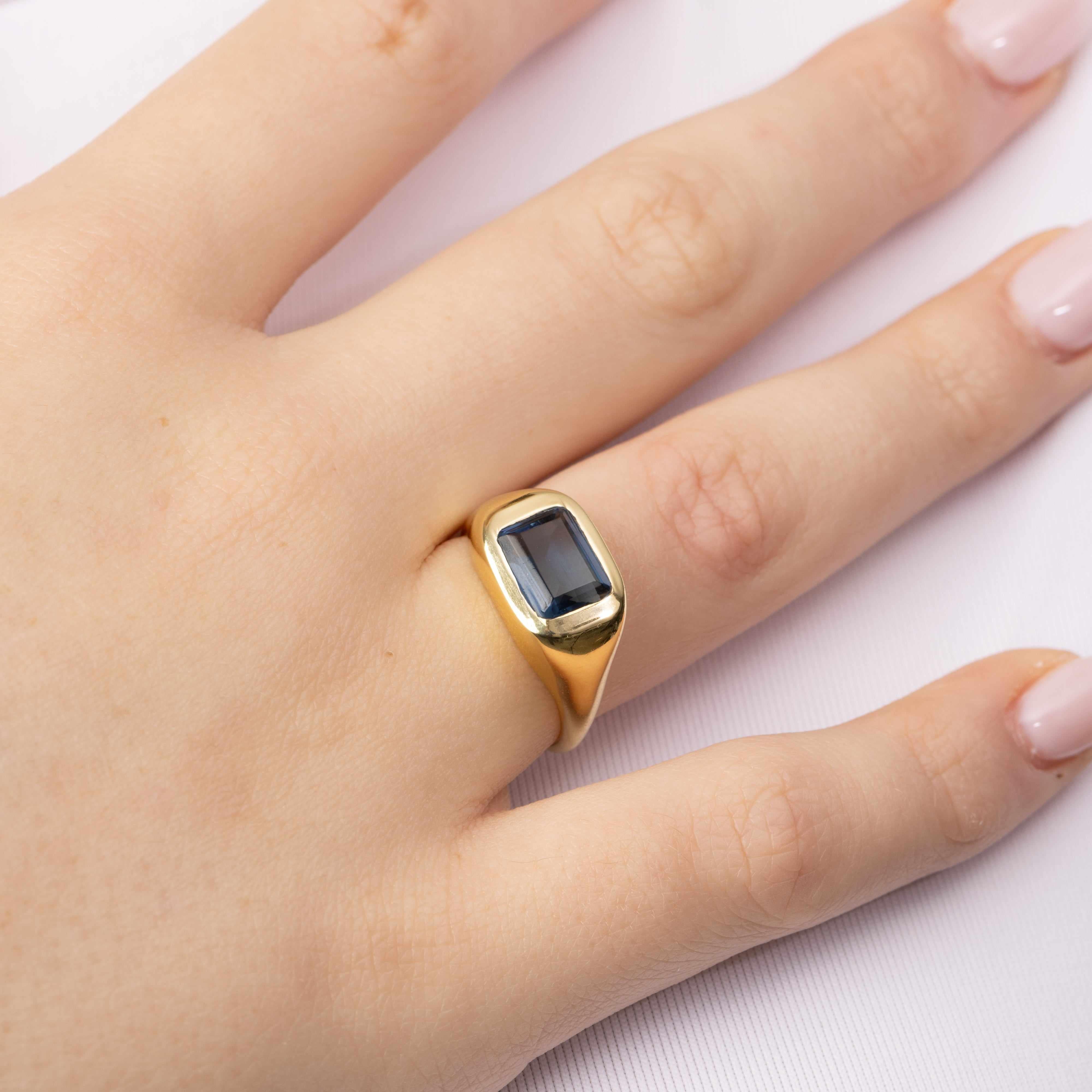 Cabar baguette Iolite ring - Image 3