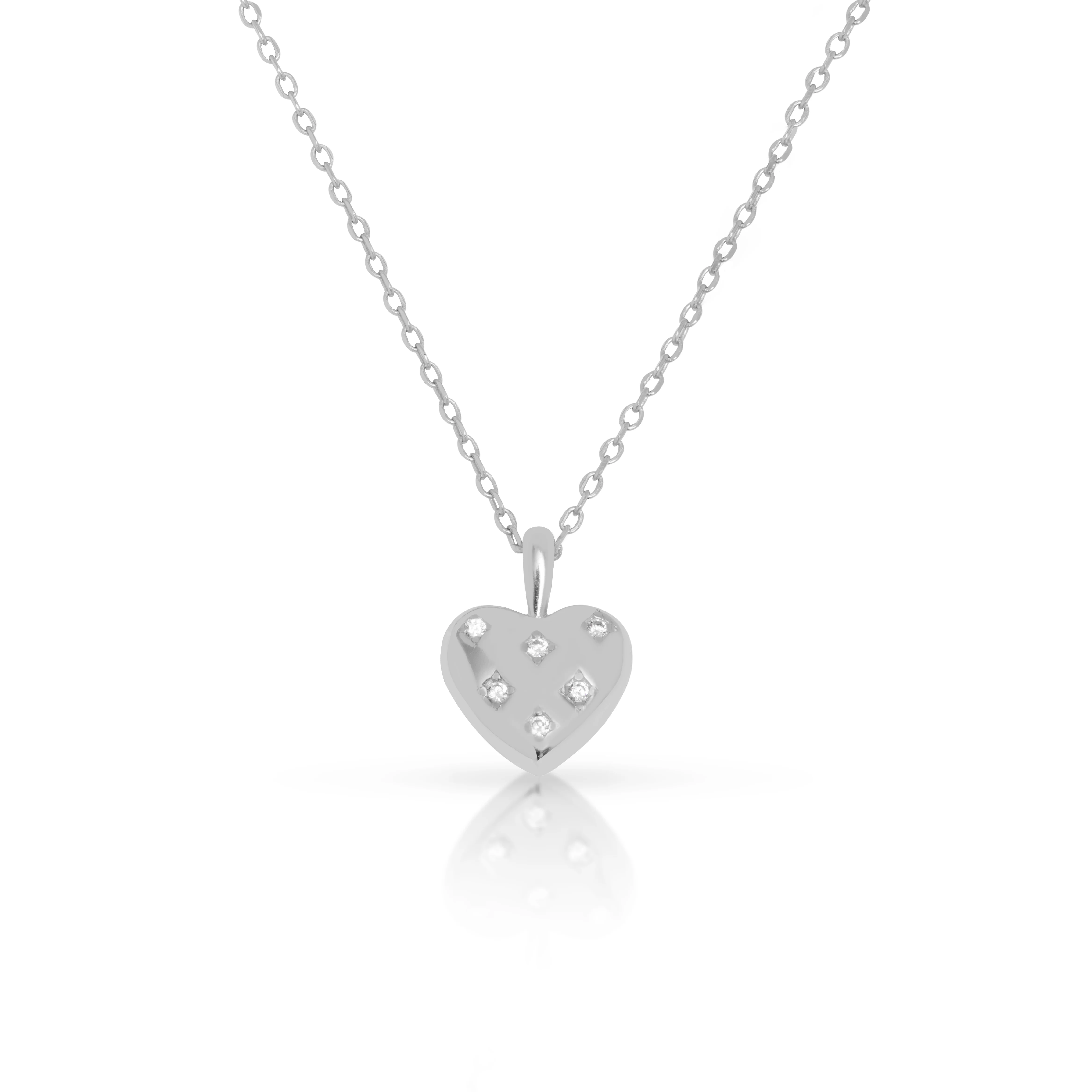 Heart cubic zirconia necklace - Image 3