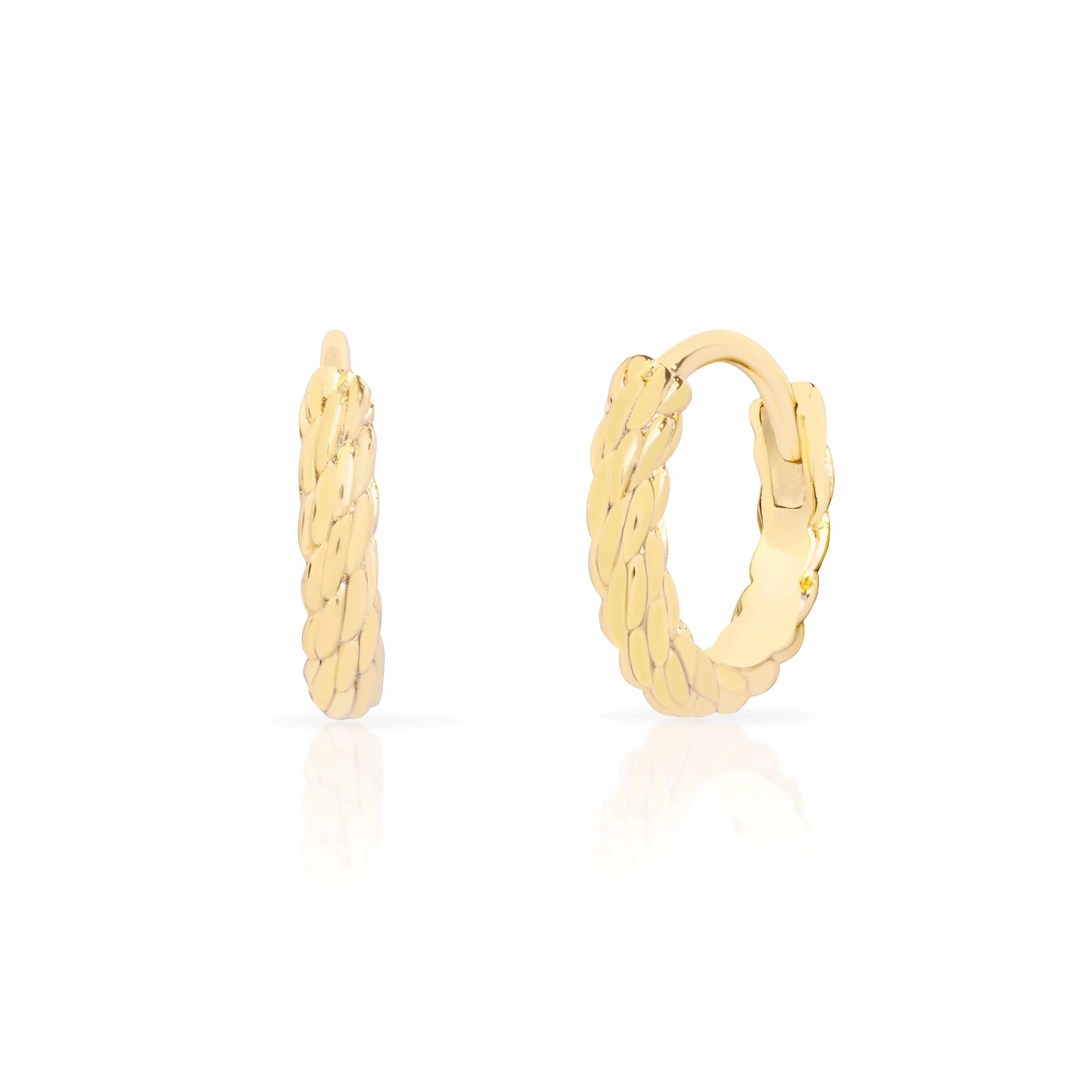 Carmy Rope Huggie Hoops