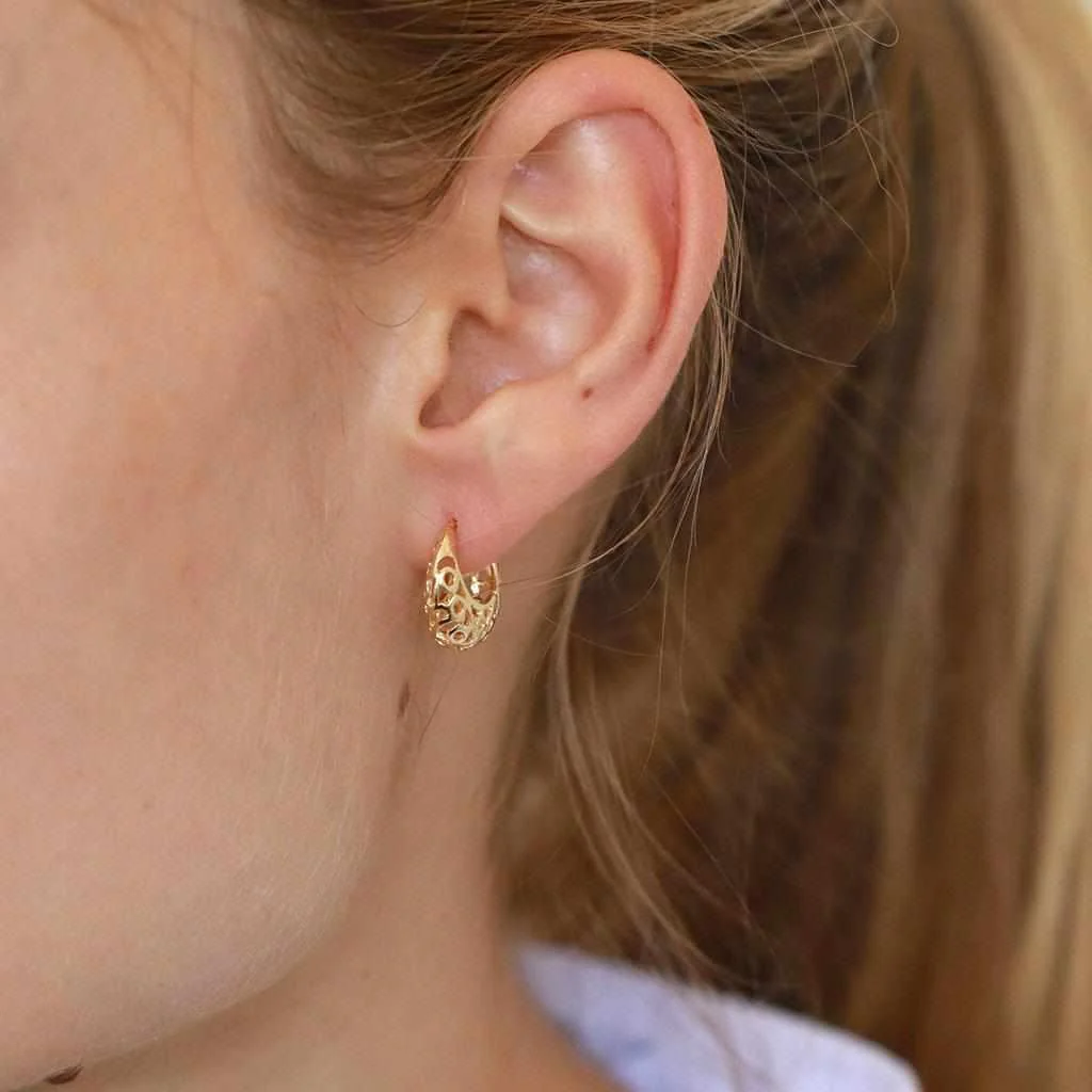 Chike filigree hoop earrings - Image 2
