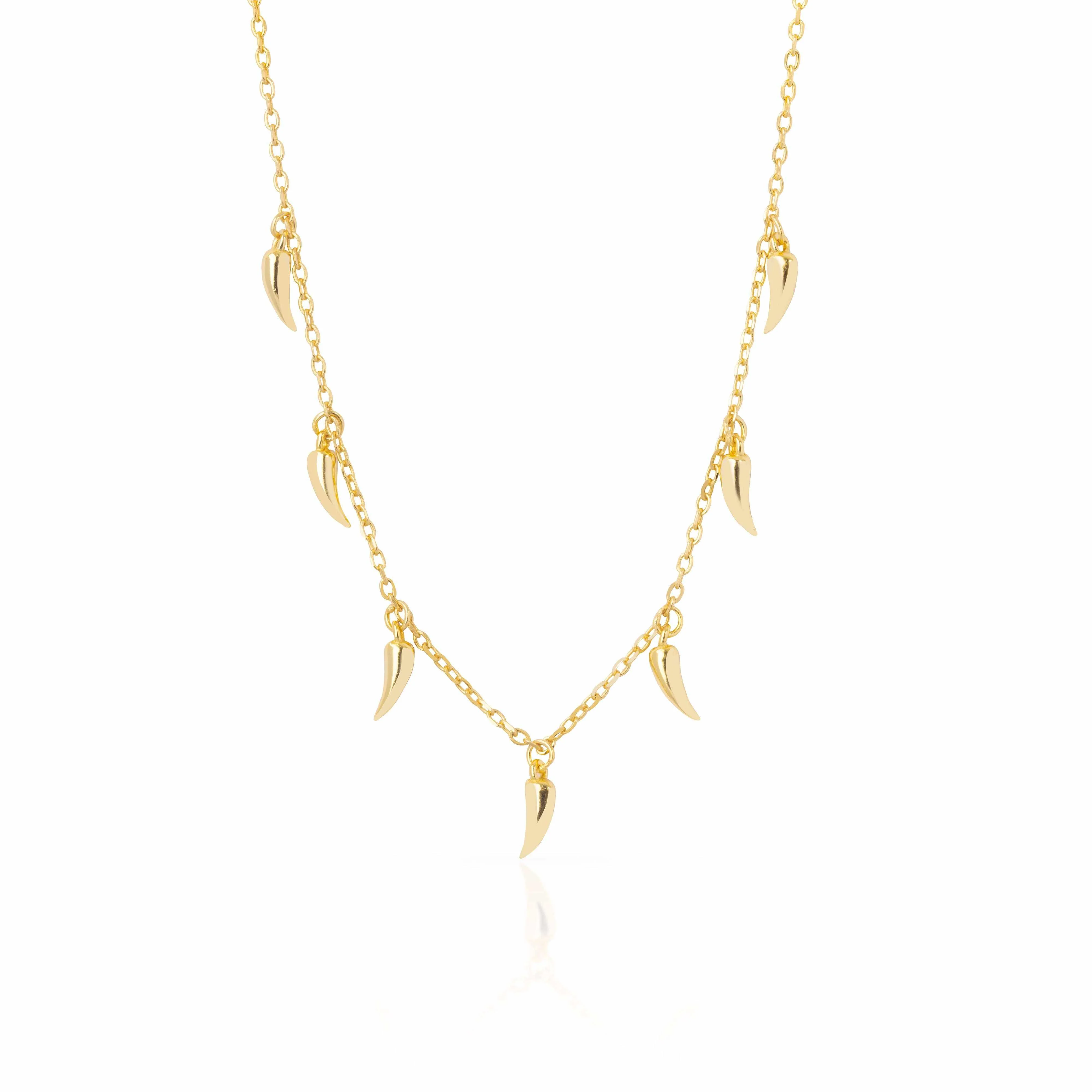 Chili charm necklace
