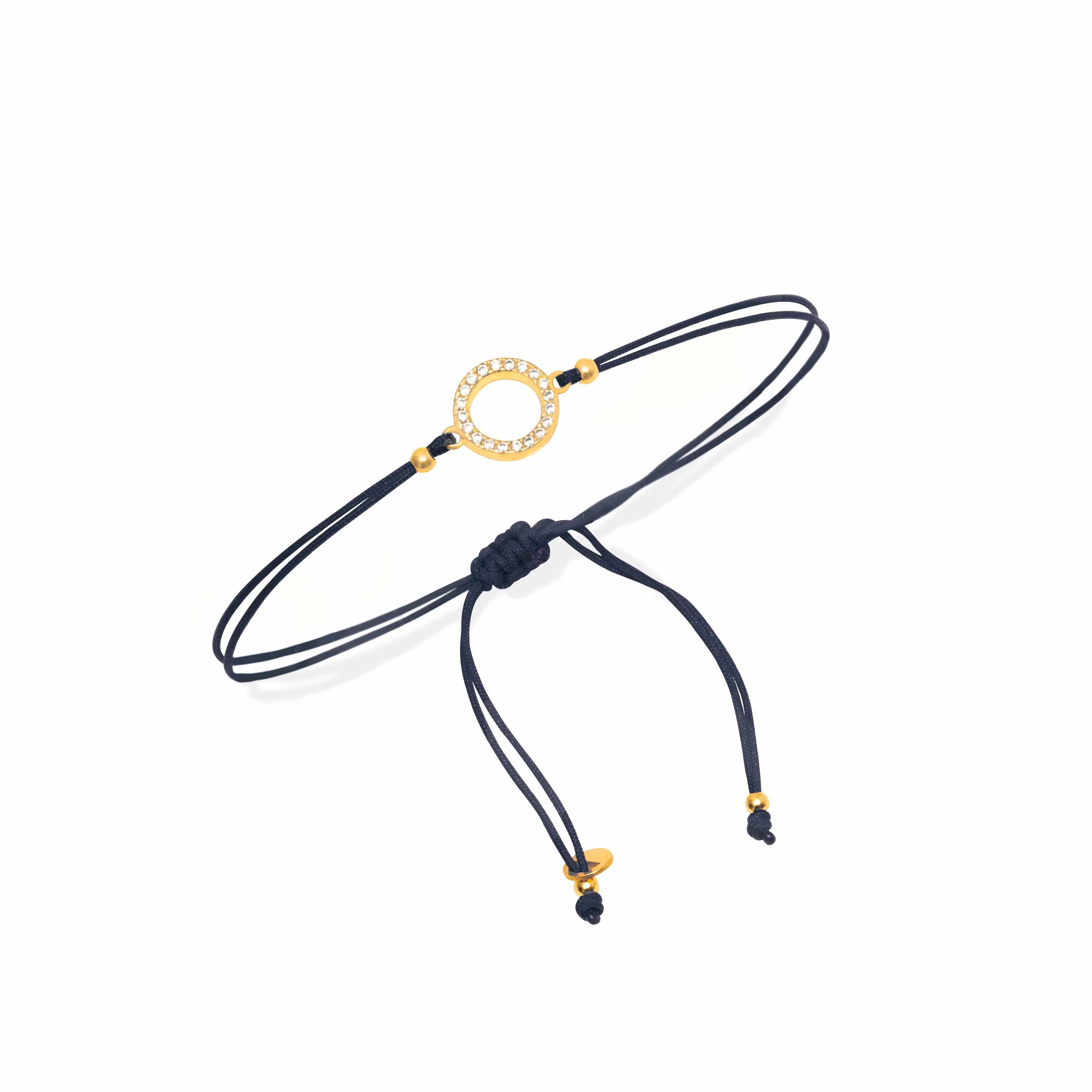 Circle crystal thread bracelet - Image 3