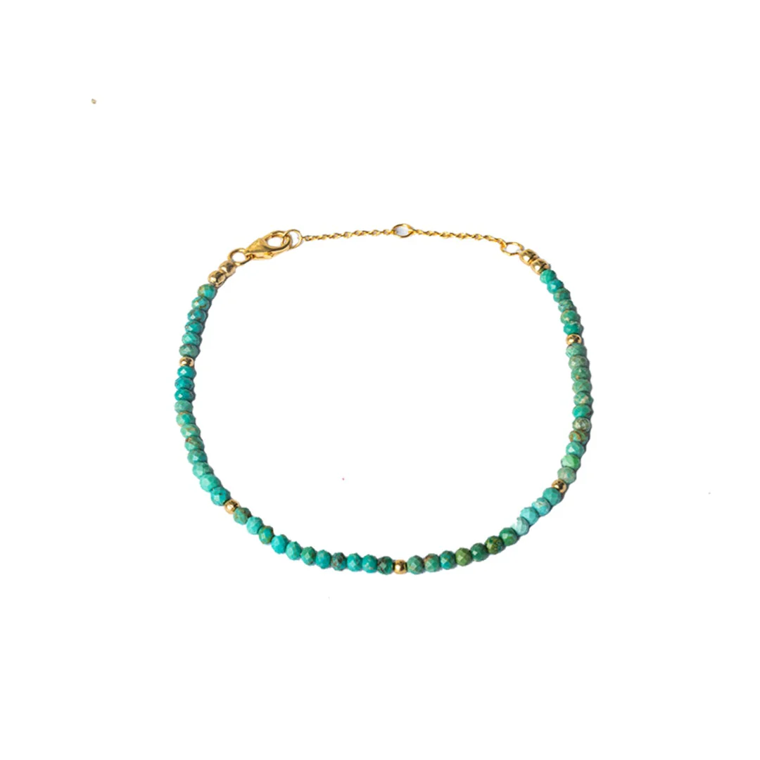 Klara gold vermeil semi precious anklet - Image 11