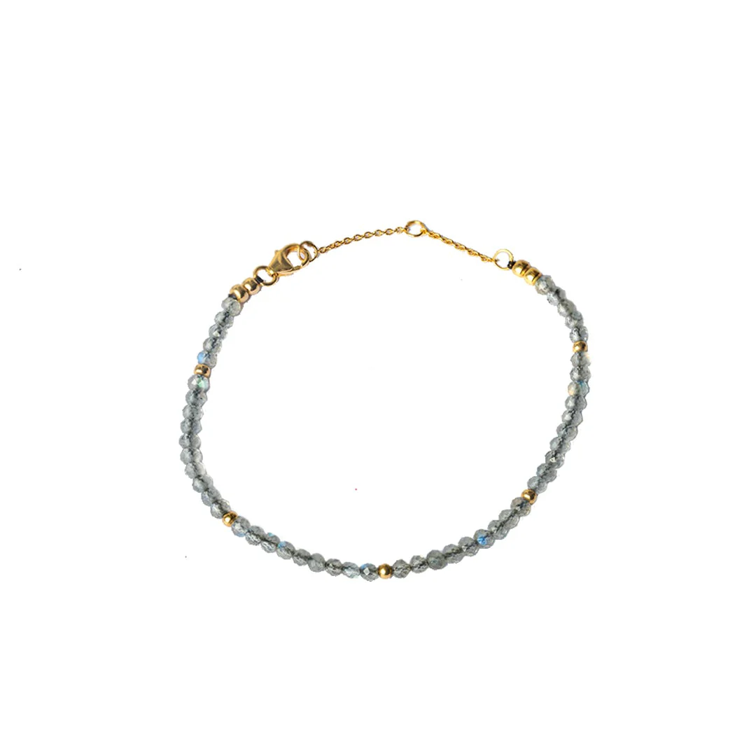 Klara gold vermeil semi precious anklet - Image 7