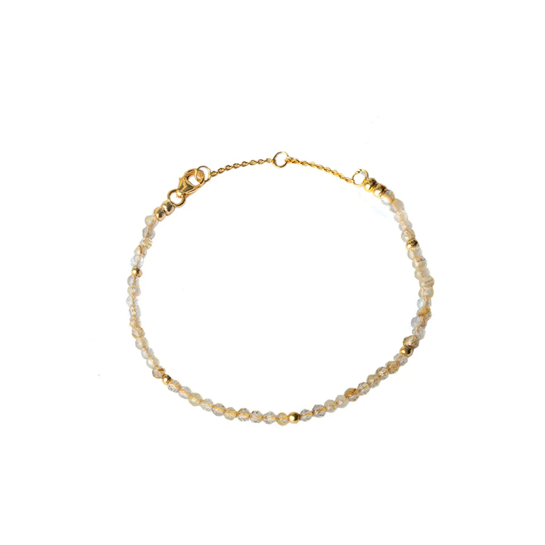 Klara gold vermeil semi precious anklet - Image 8