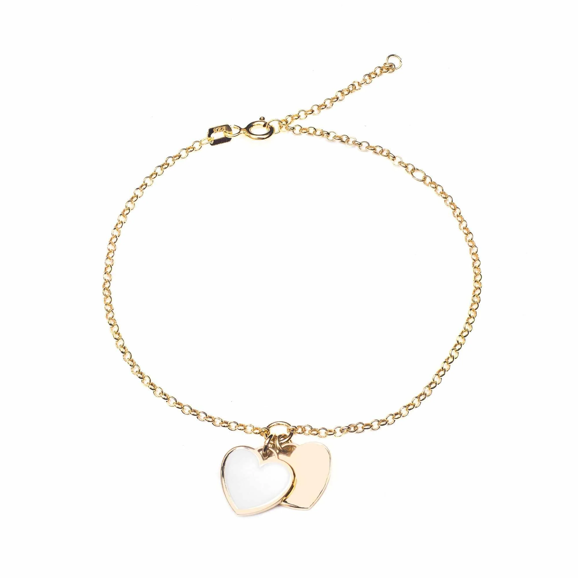 Cupid heart enamel bracelet - Image 3