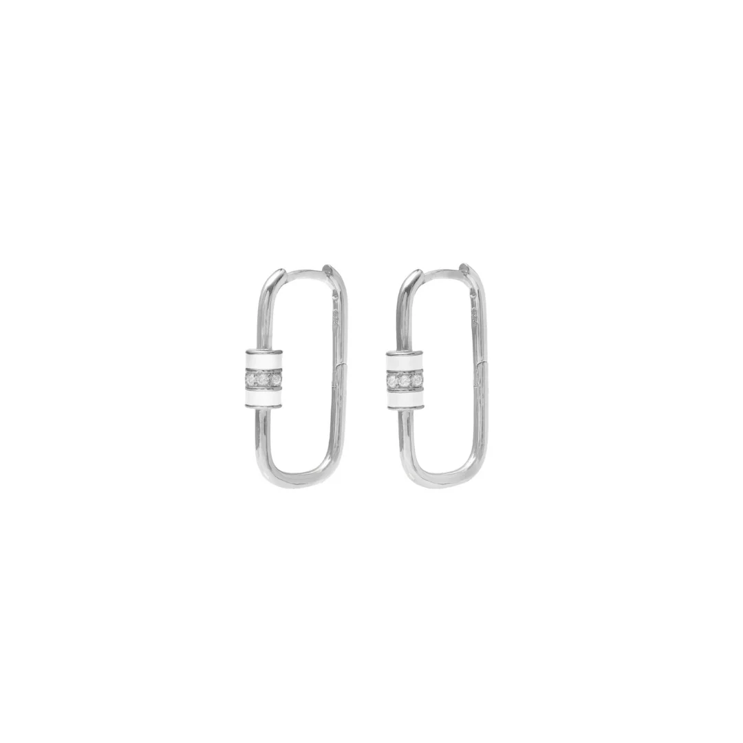 Desperada enamel rectangle hoops - Image 3