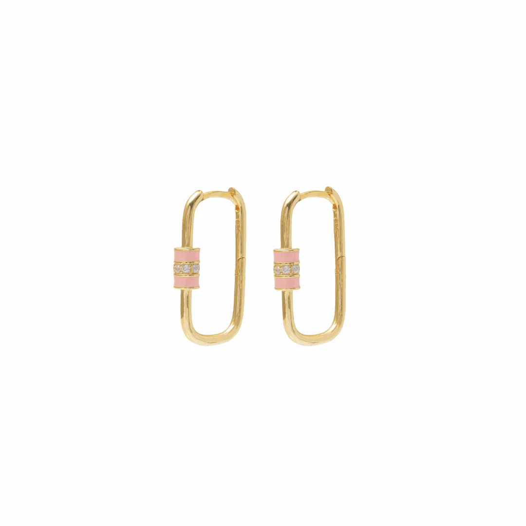 Desperada enamel rectangle hoops - Image 4