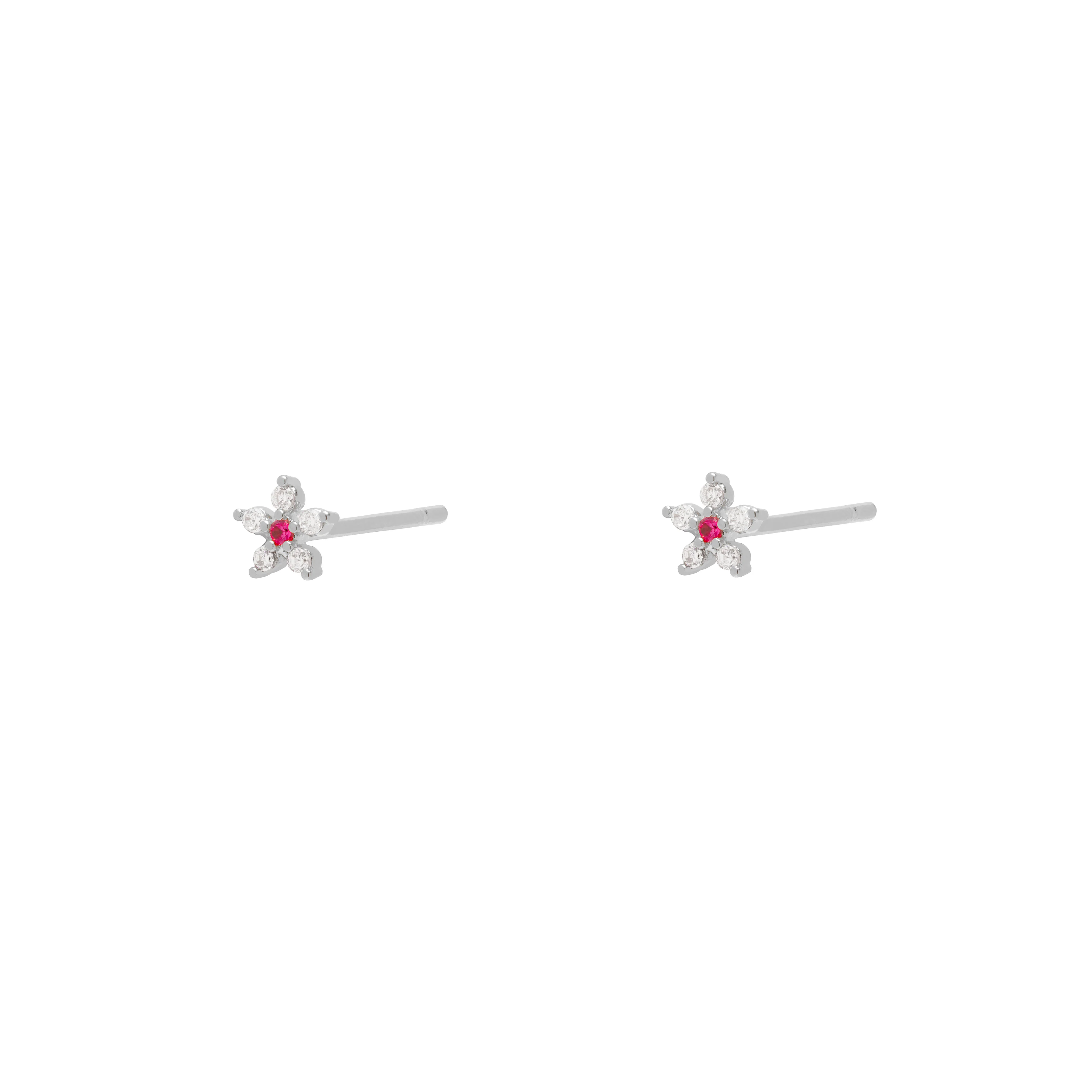 Dira flower crystal studs - Image 2
