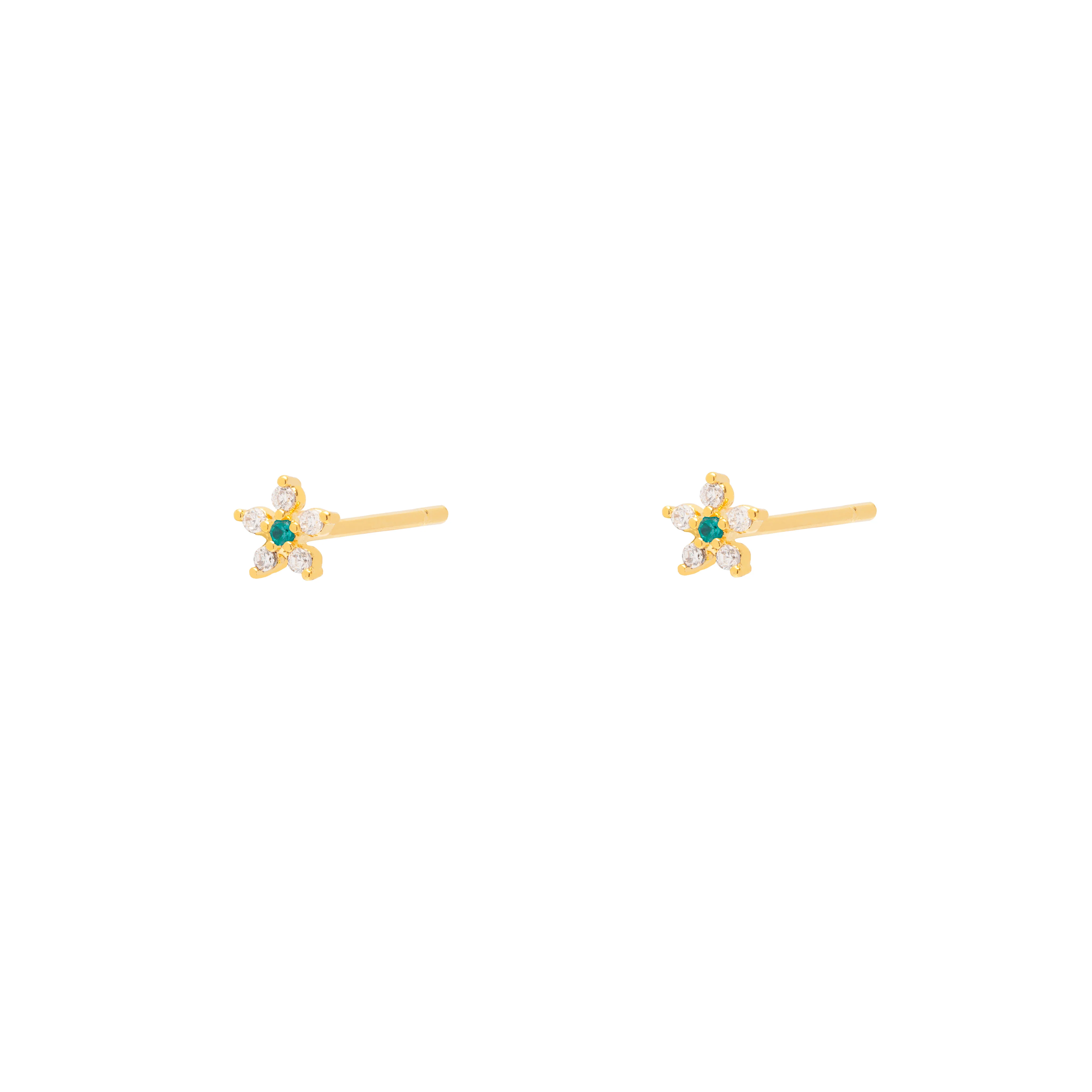 Dira flower crystal studs - Image 3