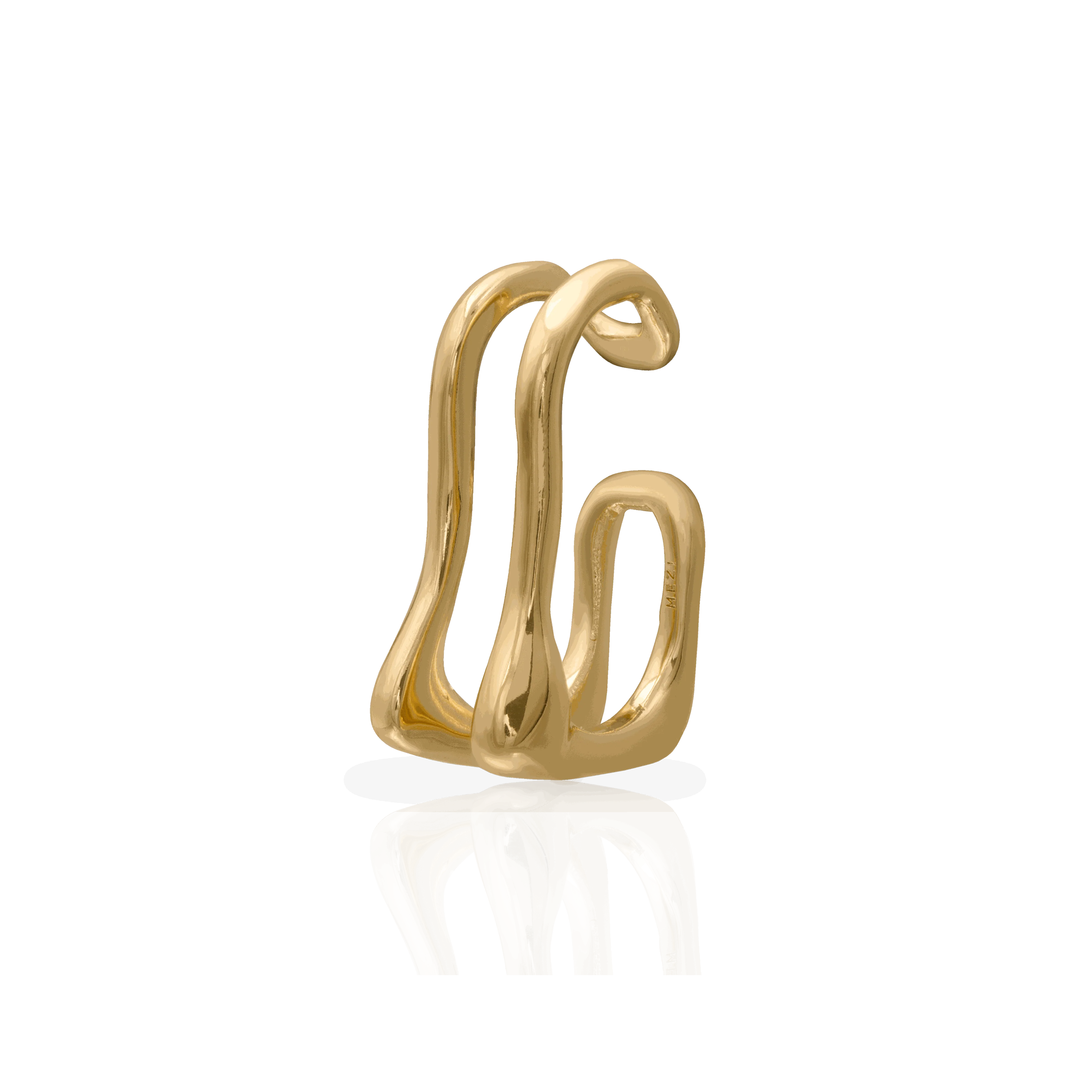 Drew statement gold ear cuff