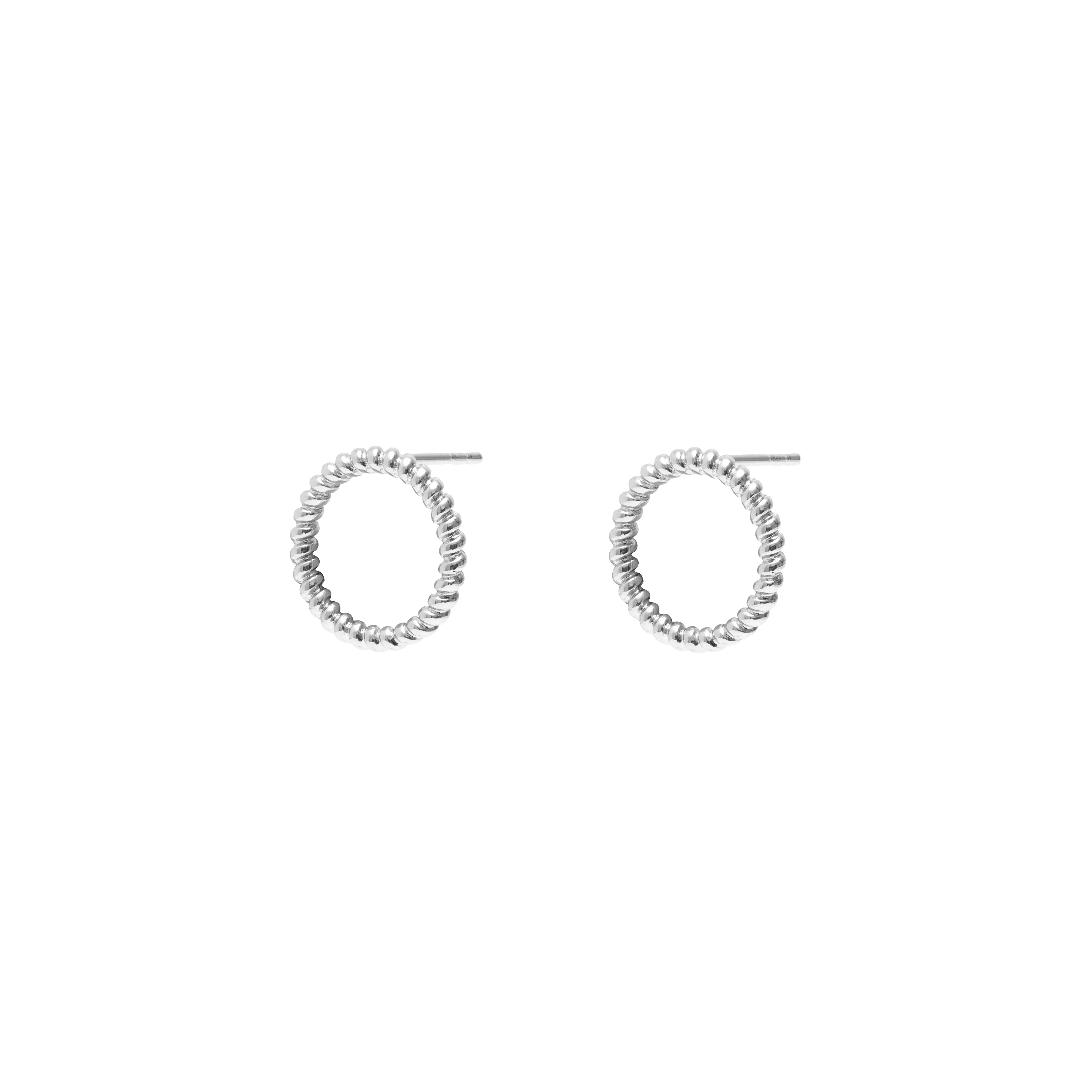 Ebra twist hollow gold studs - Image 3