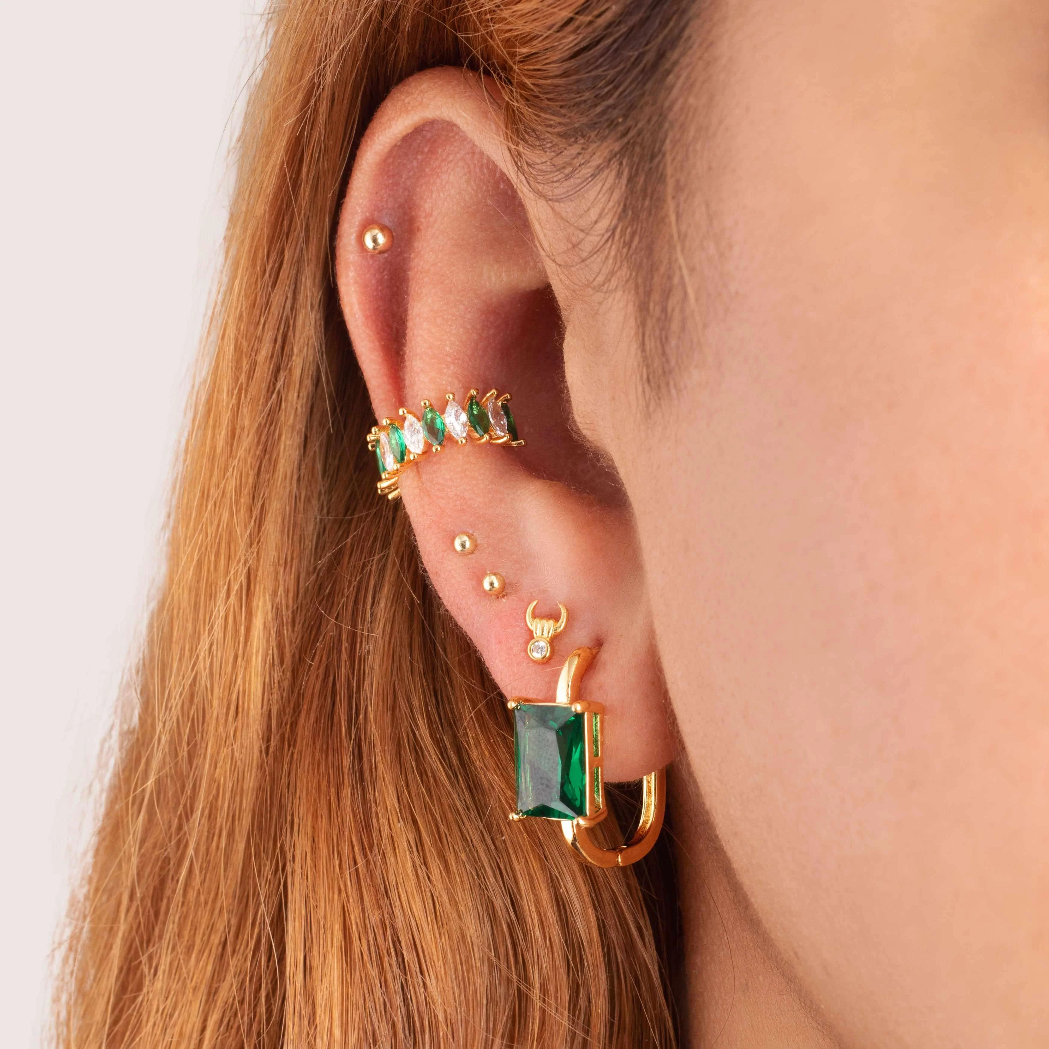 Elvira crystal hoop earrings - Image 2