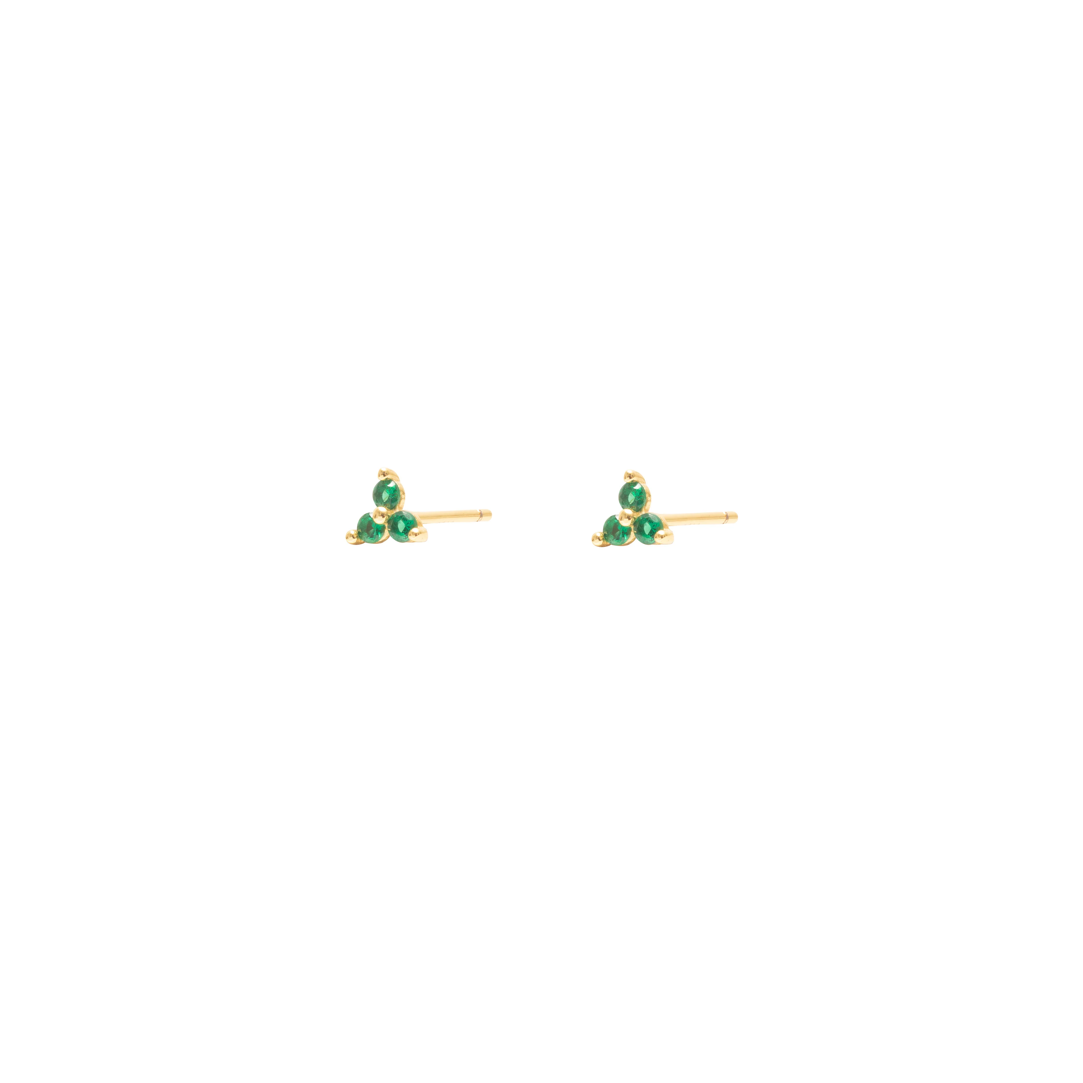 Flo coloured crystal stud earrings - Image 3