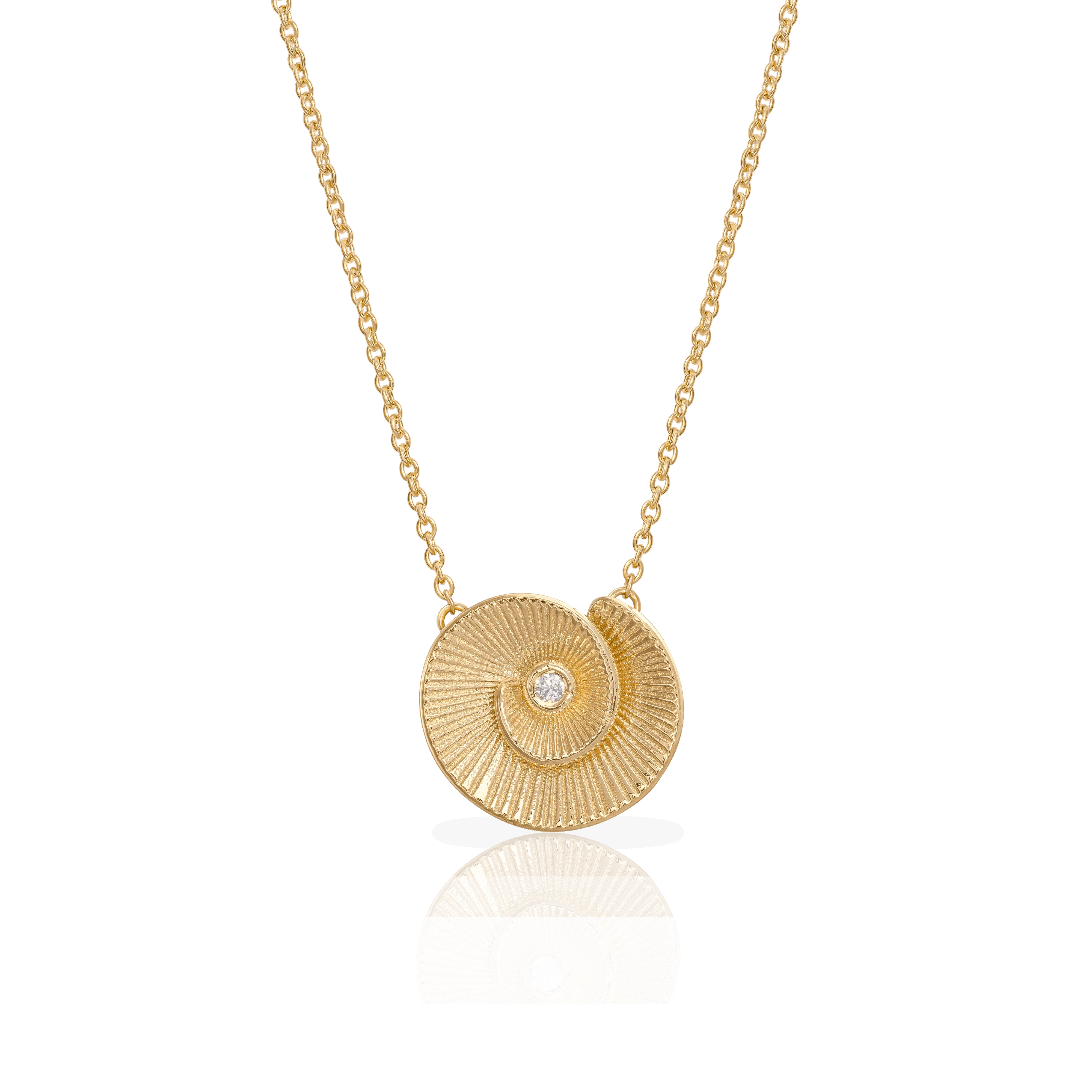 Seashell moissanite pendant - Image 3