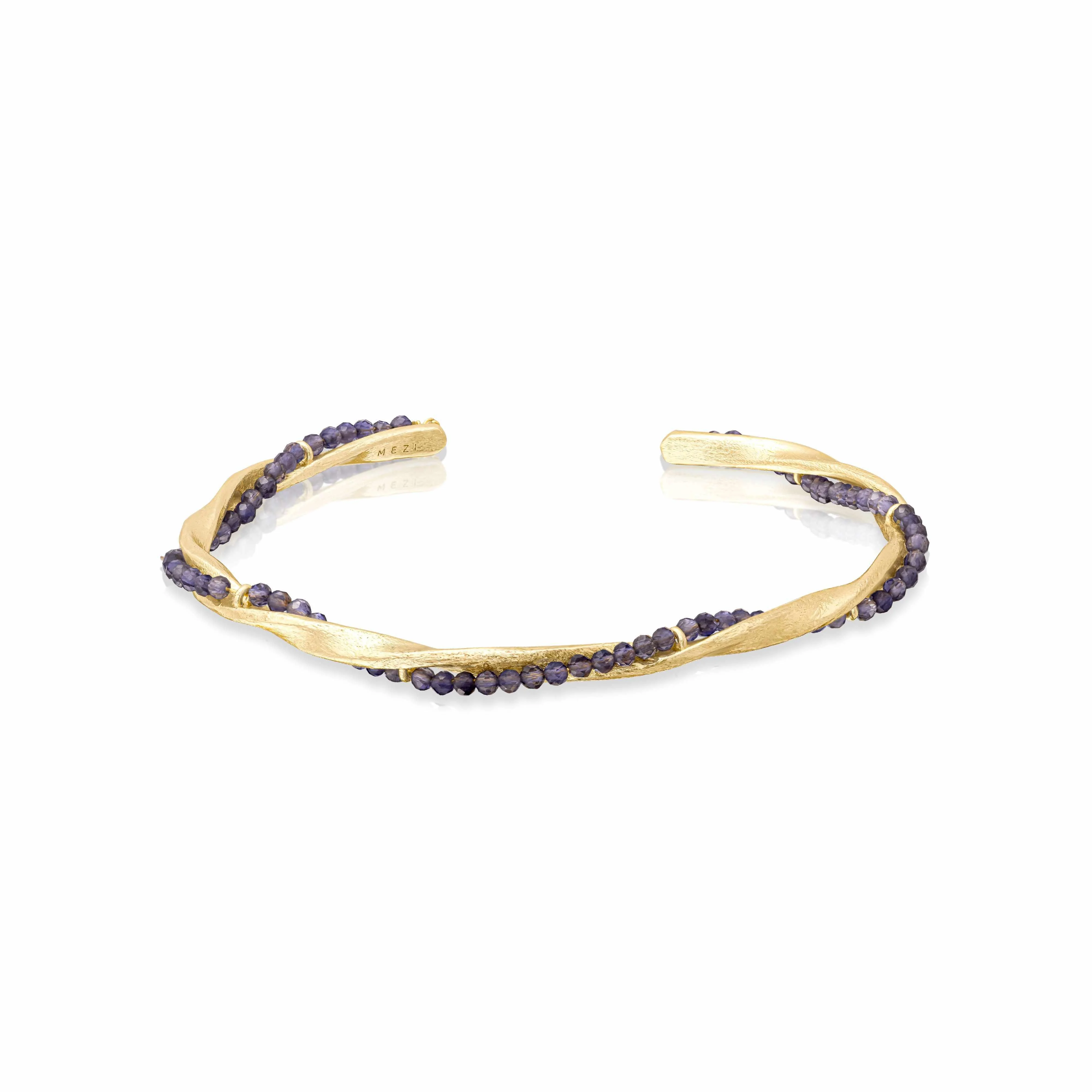 Flux semi-precious cuff bracelet - Image 3