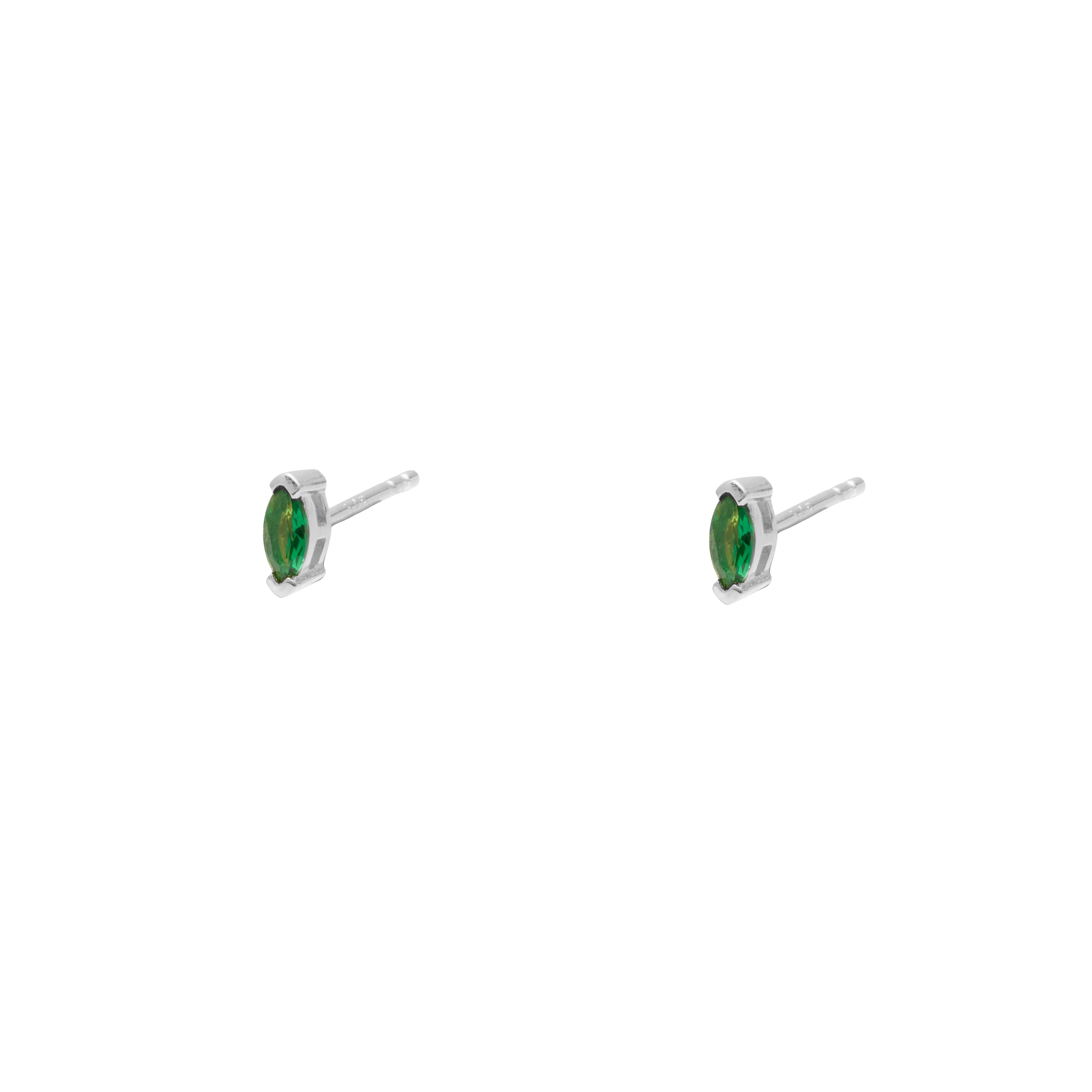 Giulia cubic zirconia 1 micron gold studs - Image 2