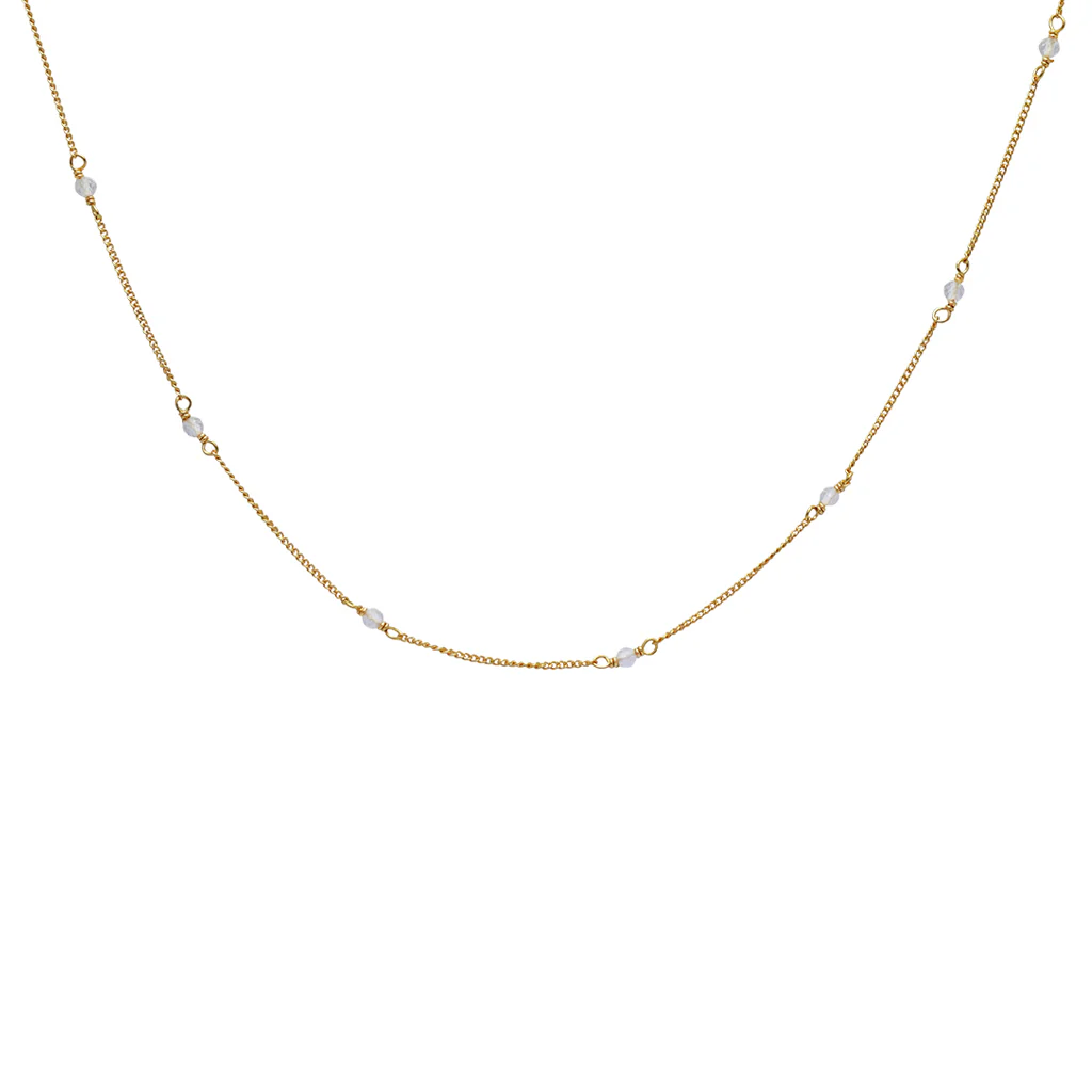 Amalia gold semi precious necklace - Image 10