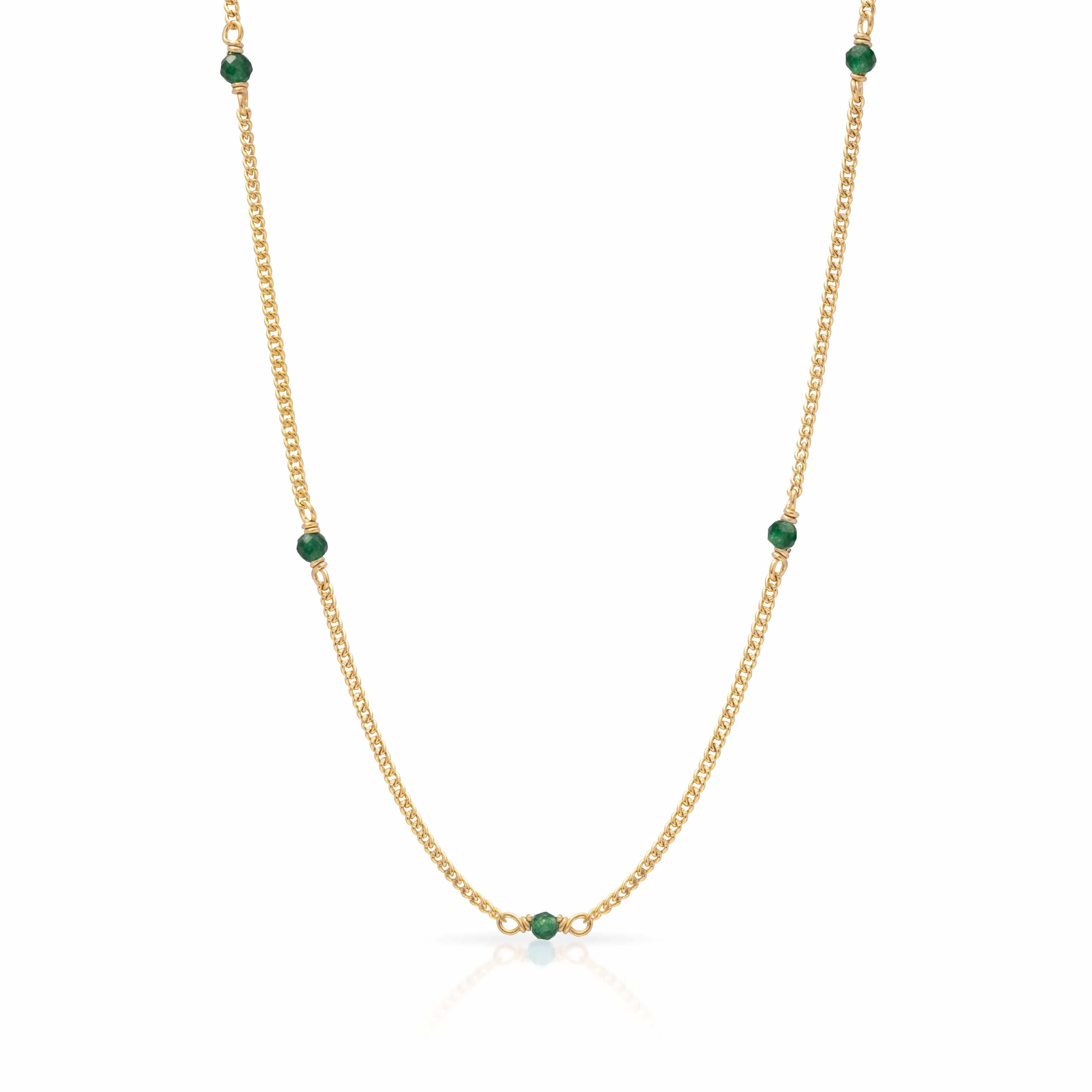 Amalia gold semi precious necklace - Image 3