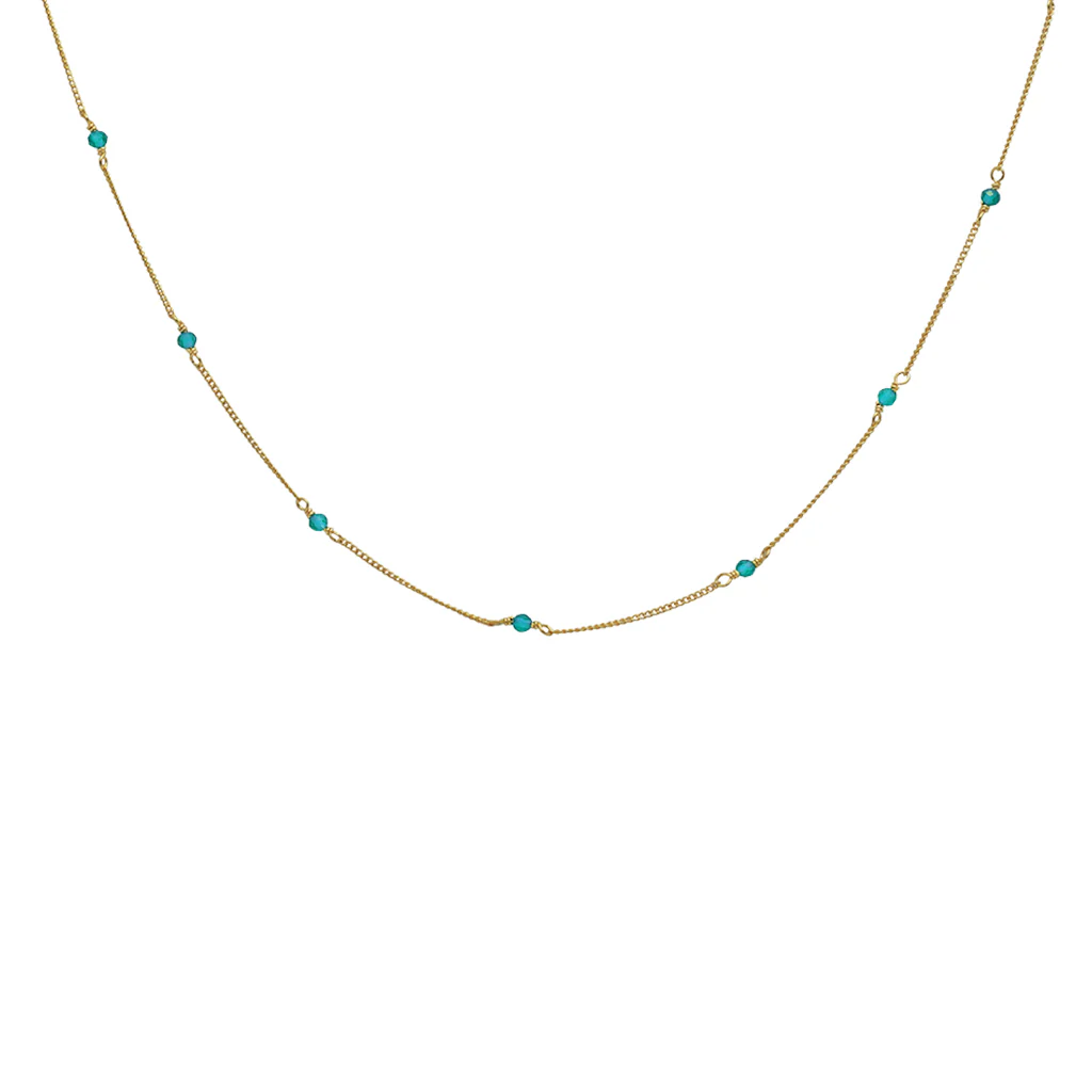 Amalia gold semi precious necklace - Image 8