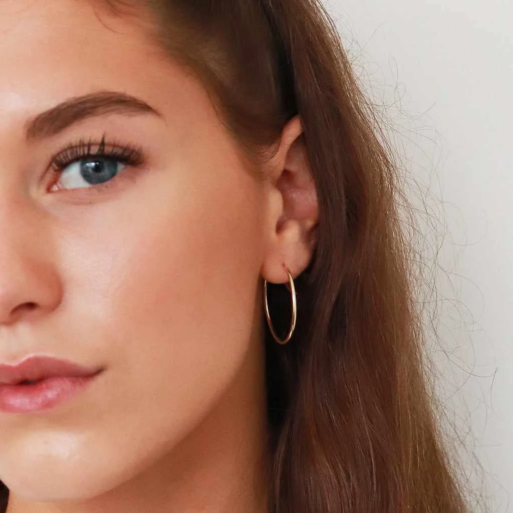 Gold filled Hoop earrings - Image 8