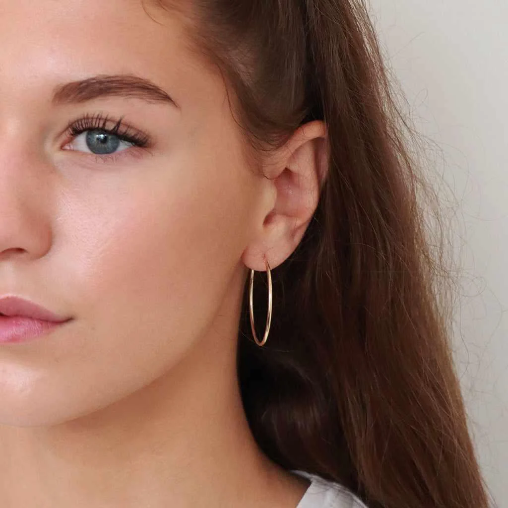 Gold filled Hoop earrings - Image 9