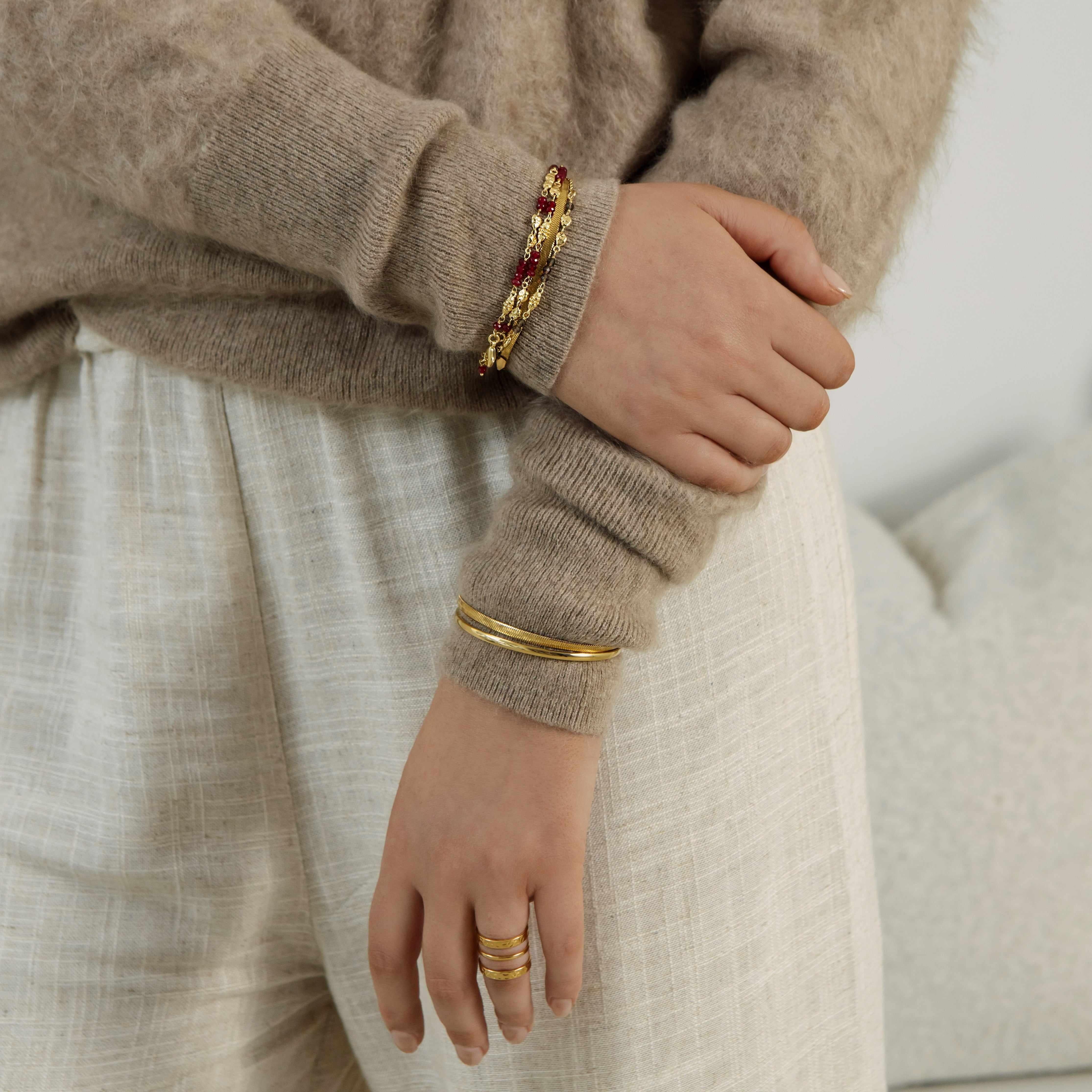 Kenza semi-precious stone bracelet - Image 3