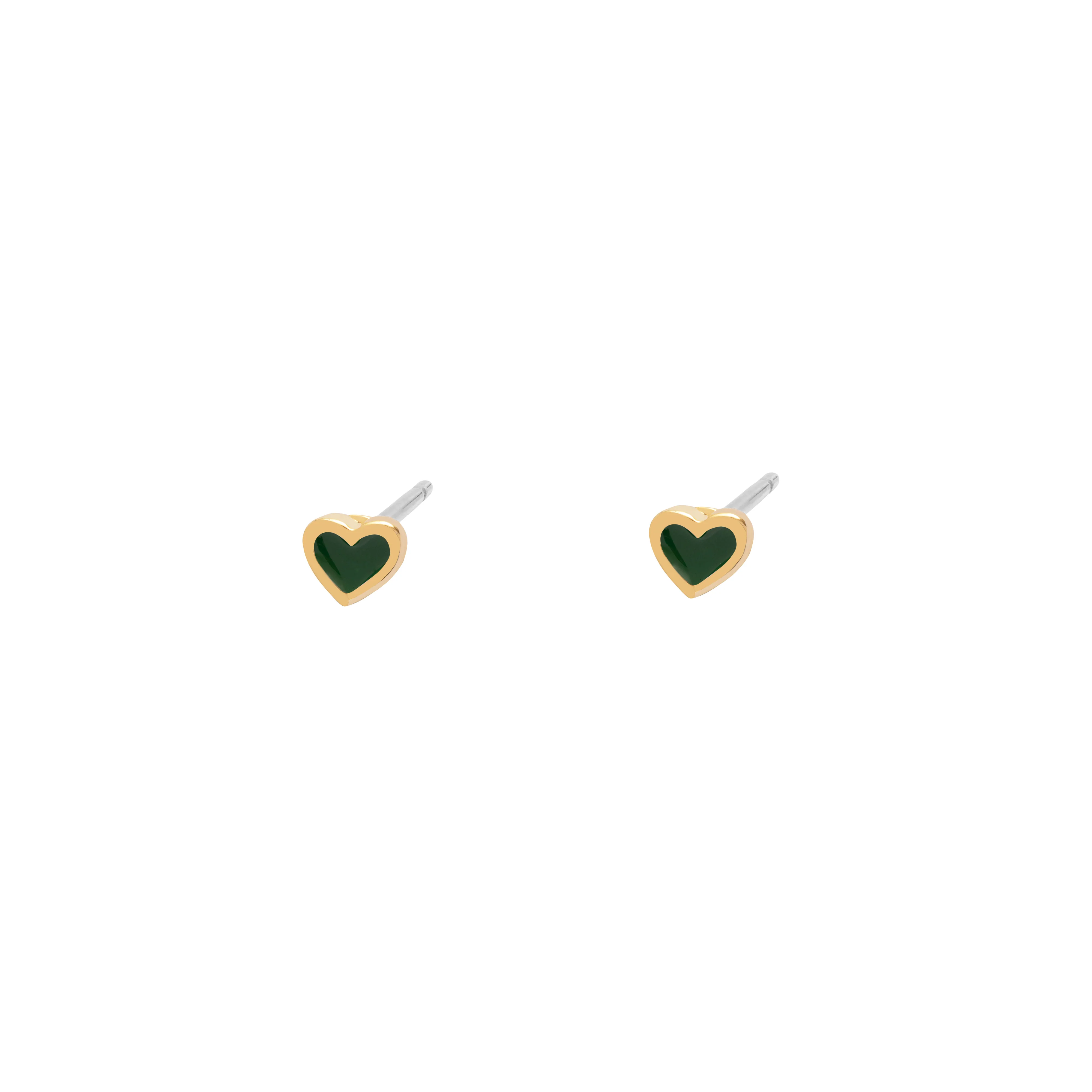 Heart enamel studs - Image 3