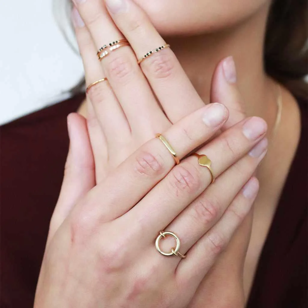 Heart gold ring - Image 2