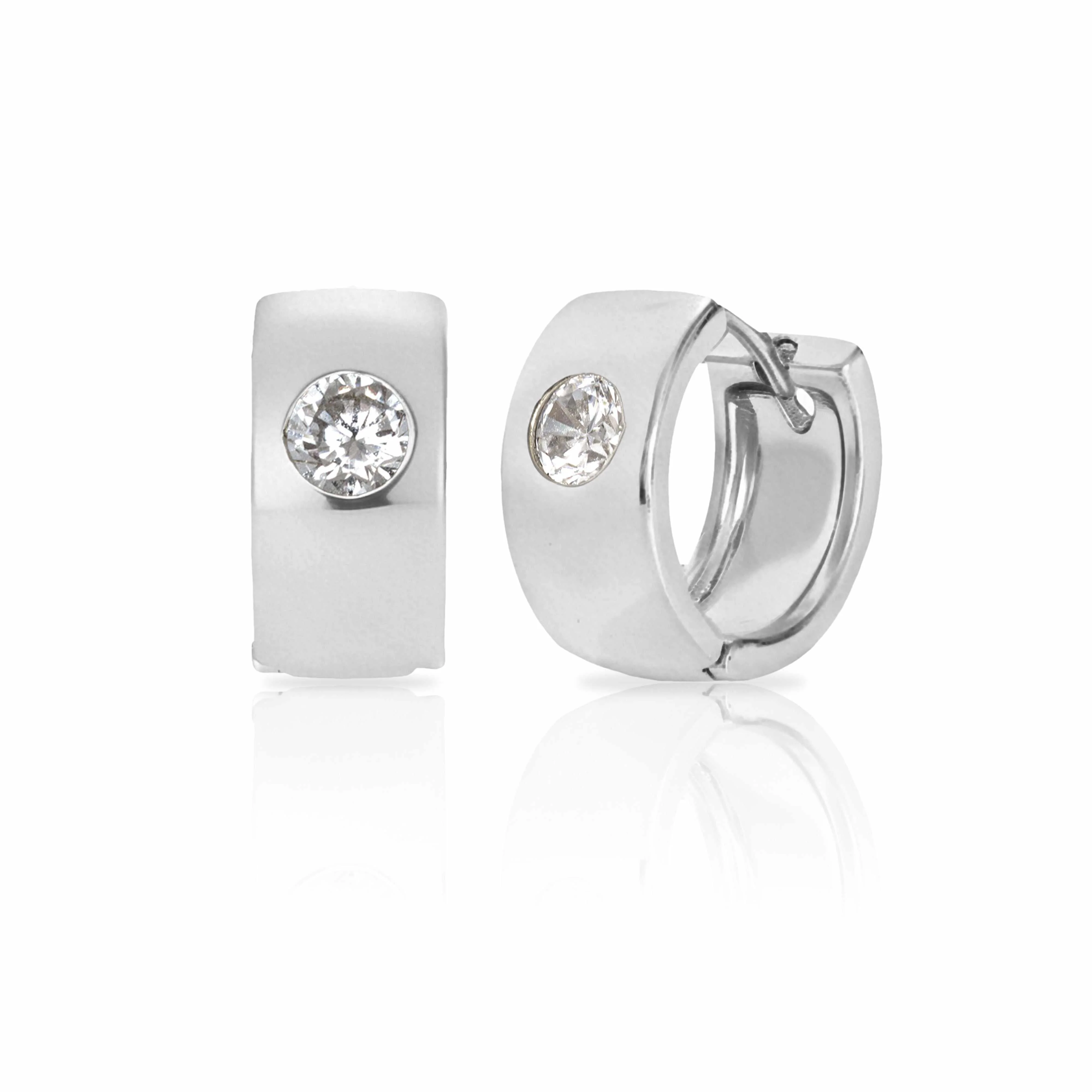 Ines crystal huggie earring - Image 2