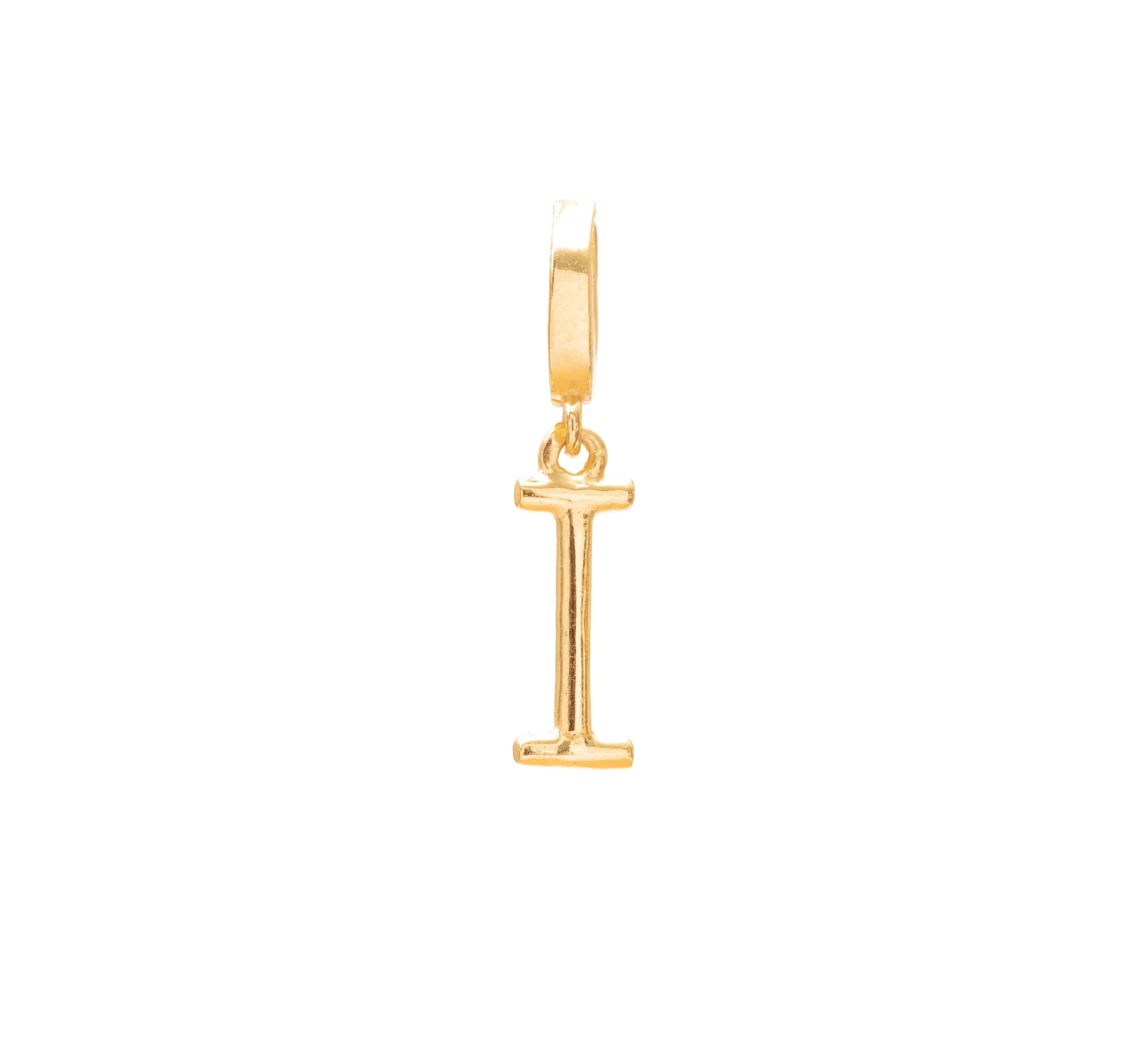 Initial medium charm gold hinge pendant - Image 10