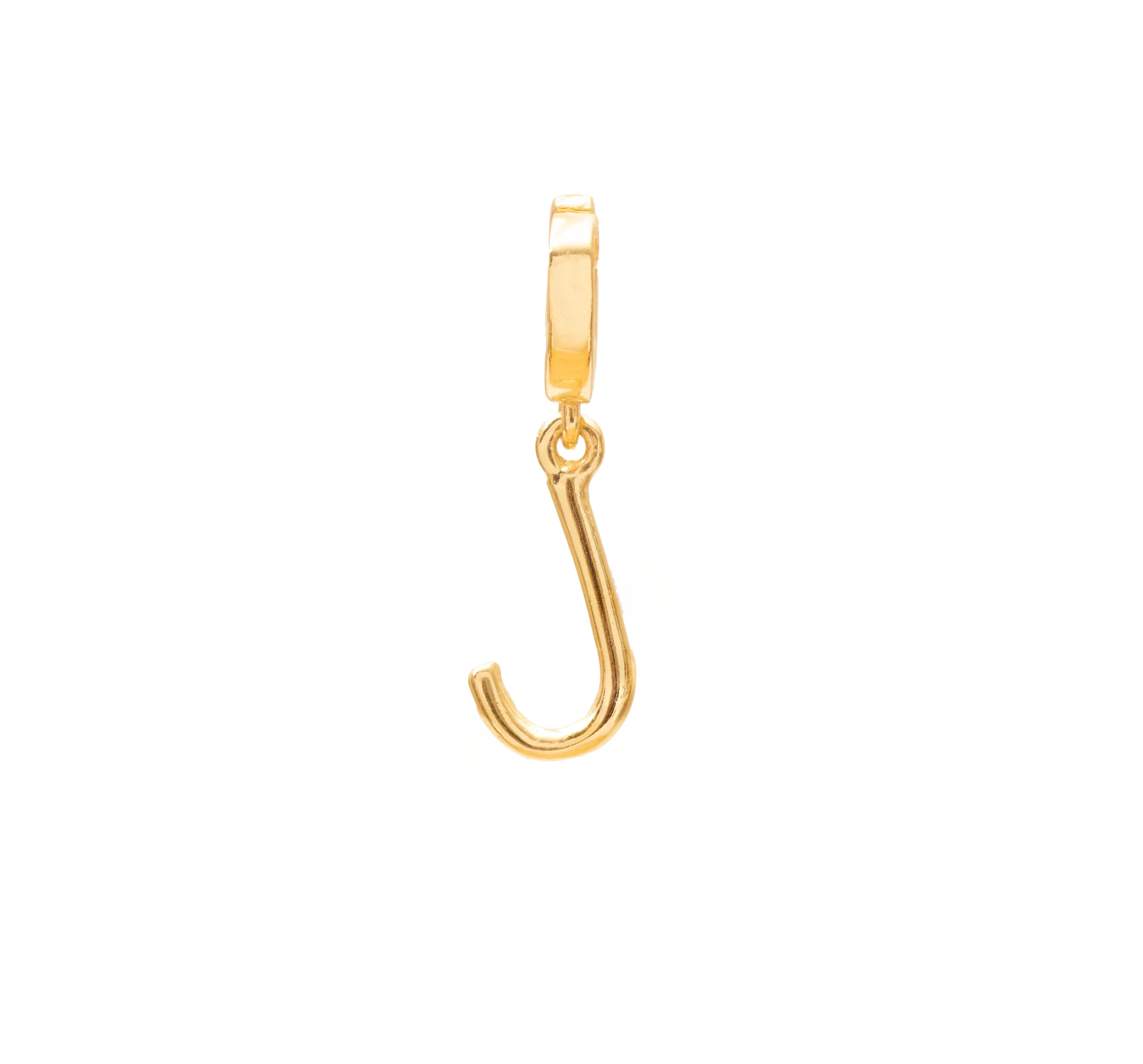 Initial medium charm gold hinge pendant - Image 11