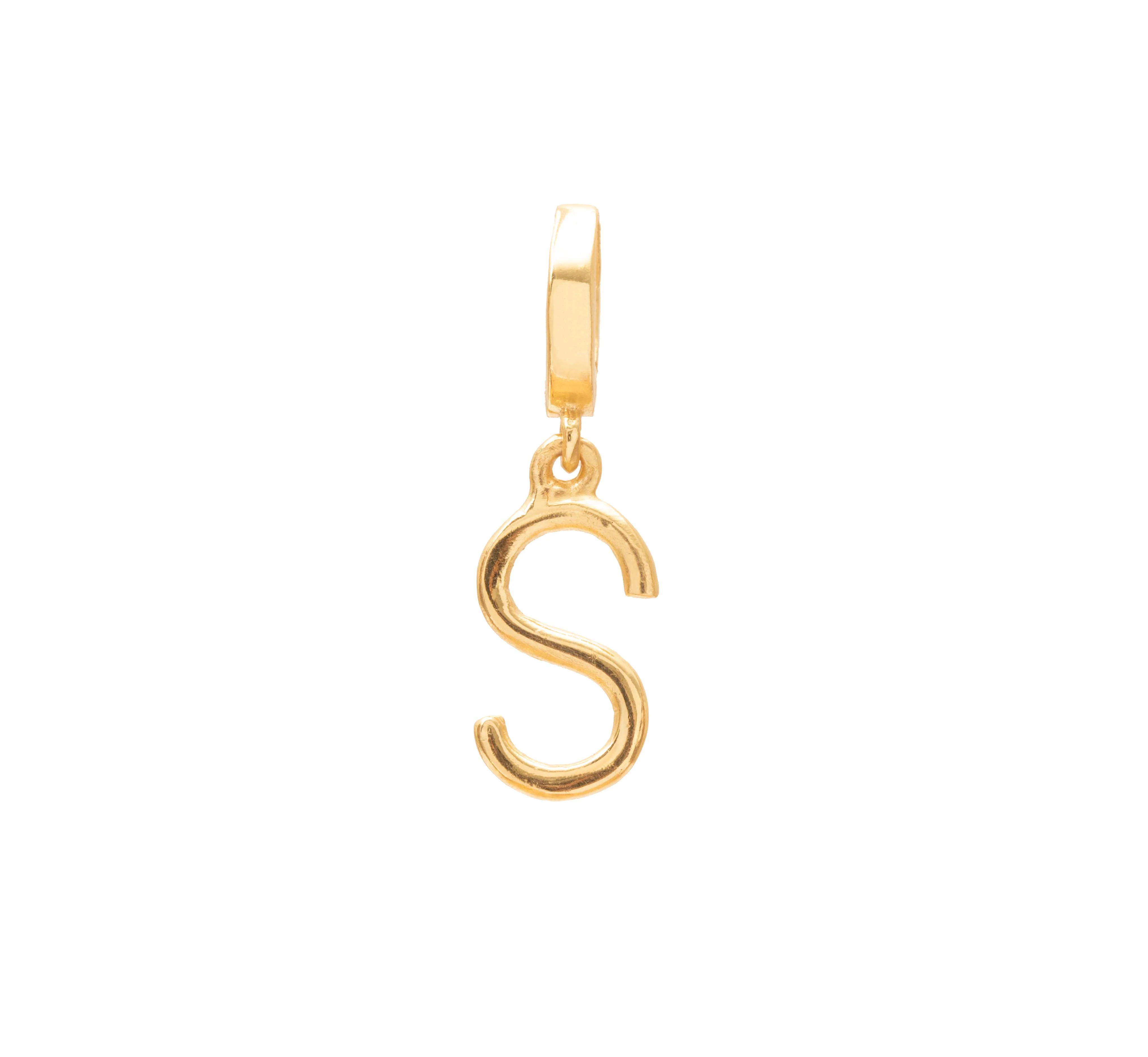 Initial medium charm gold hinge pendant - Image 18